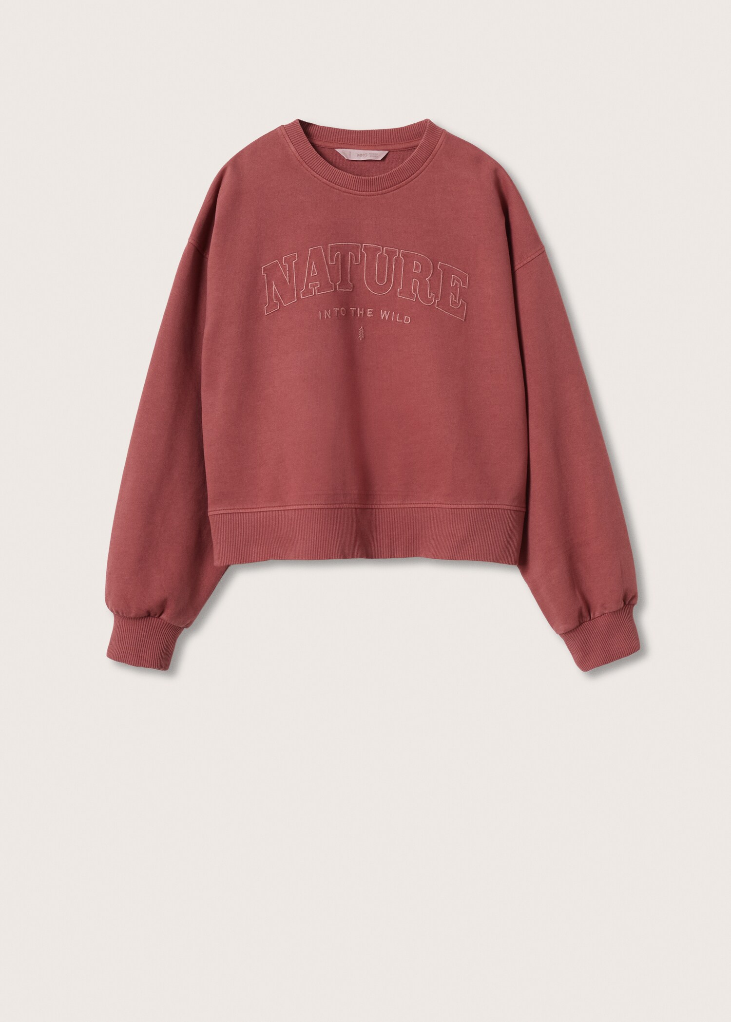 Sudadera mensaje bordado - Artículo sin modelo