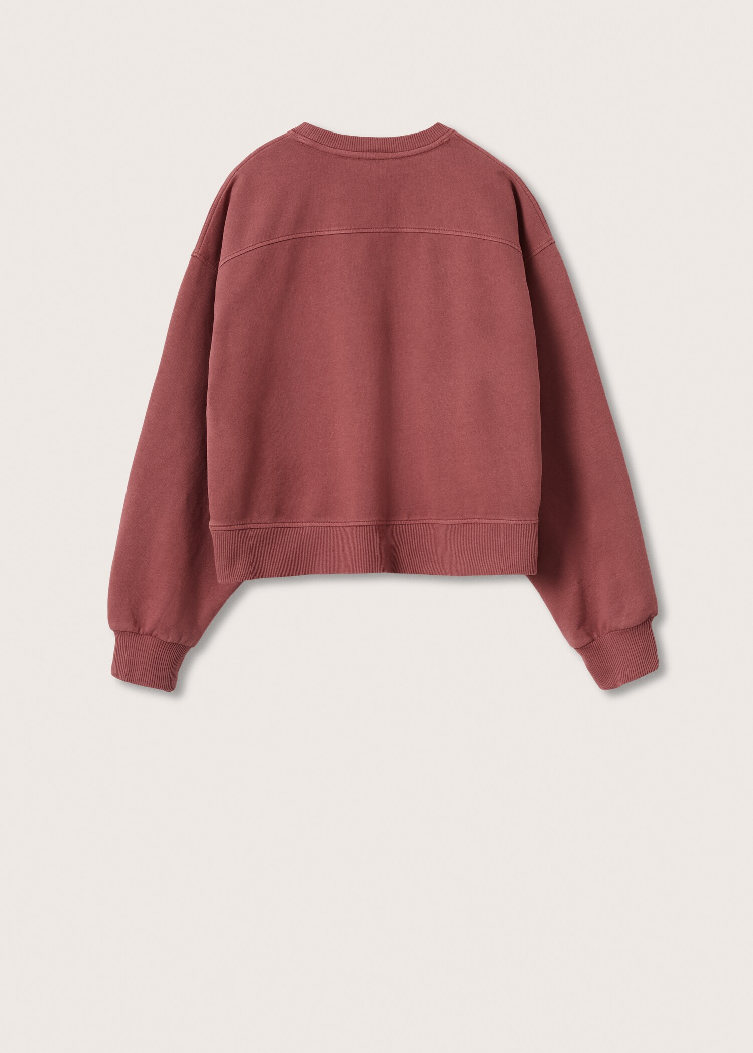 Sudadera mensaje bordado - Reverso del artículo