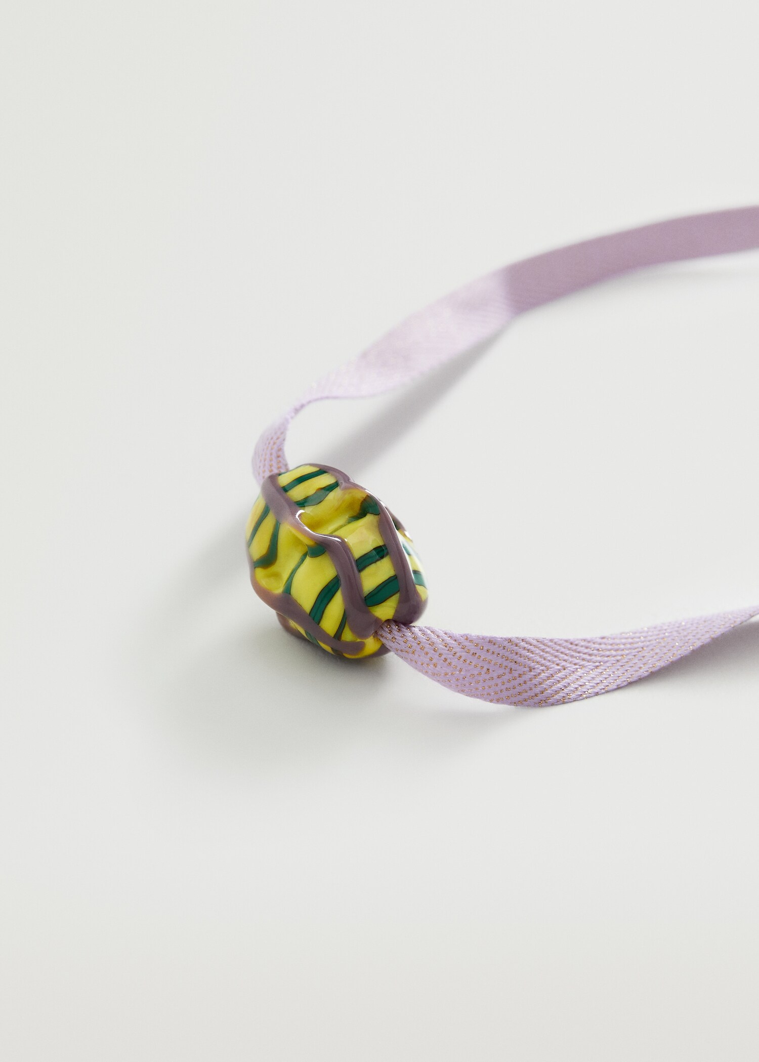 Collar abalorios cristal - Plano medio