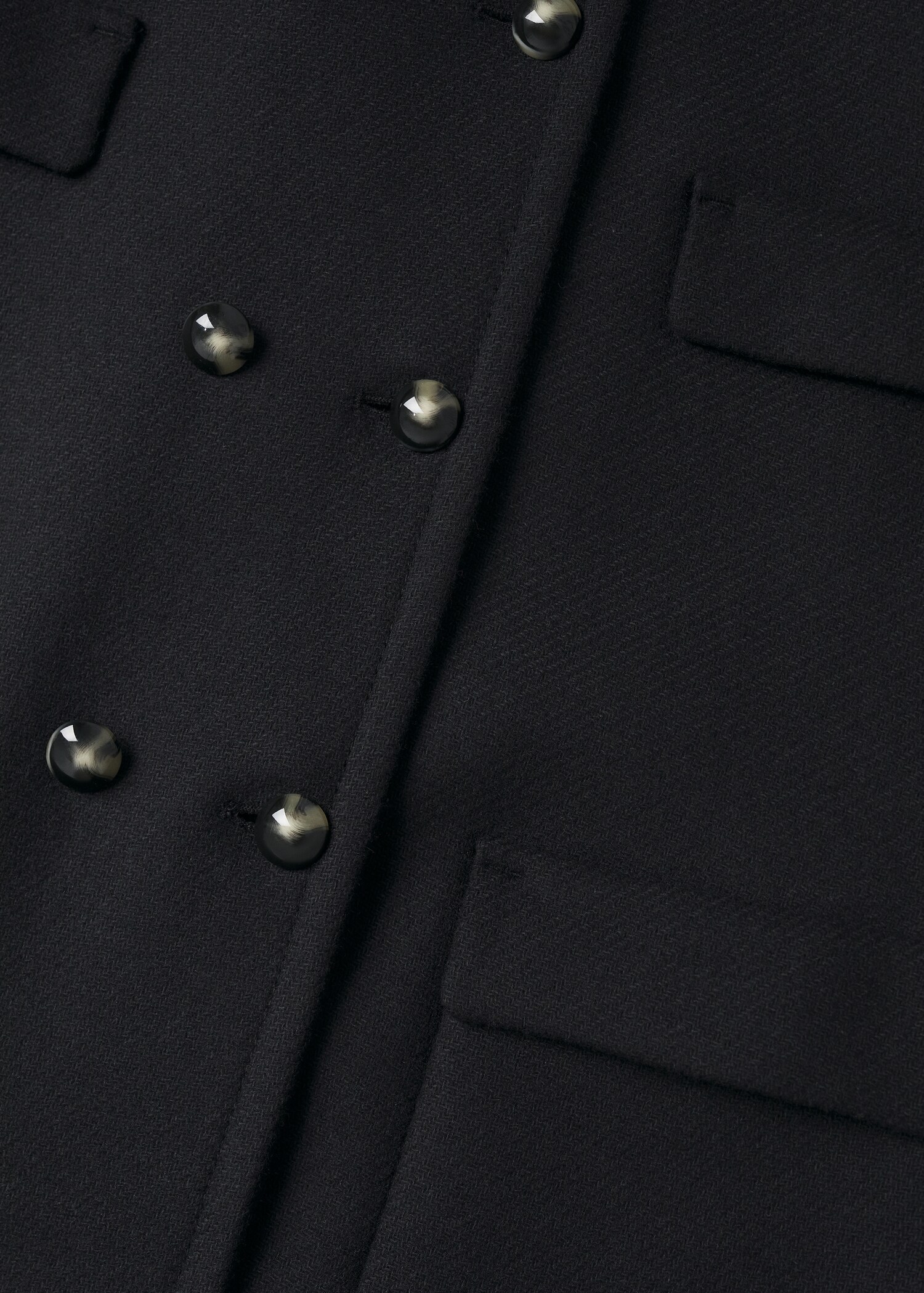 Vlněný kabát s dvouřadým zapínáním - Detail zboží 8
