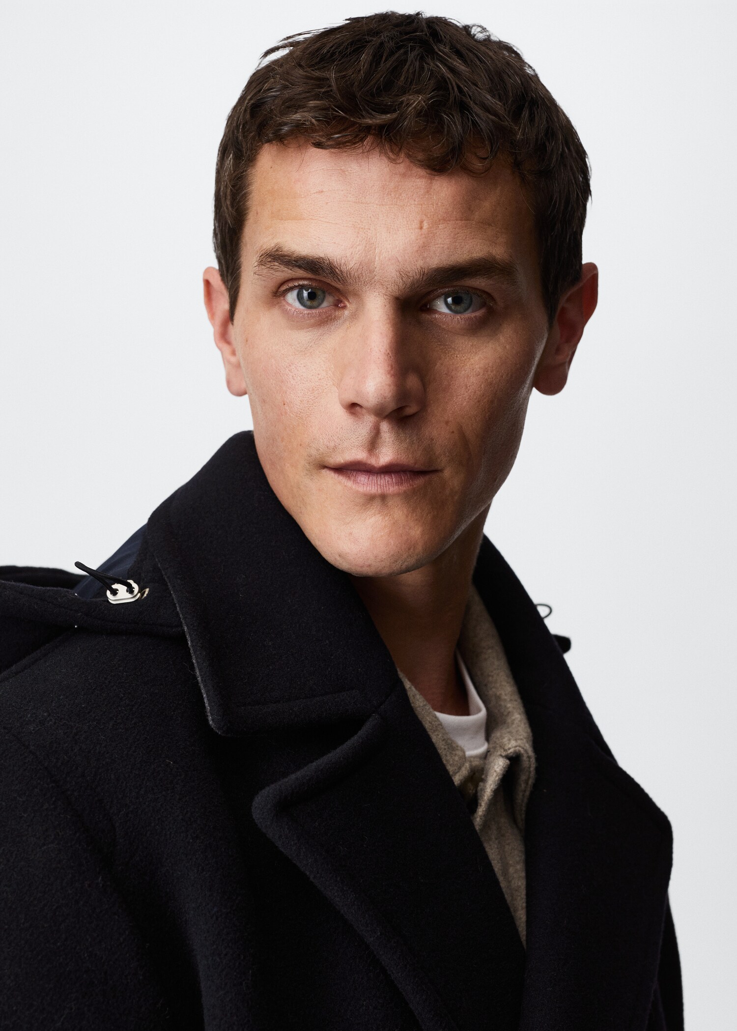 Recycled wool double-breasted coat - Details of the article 1