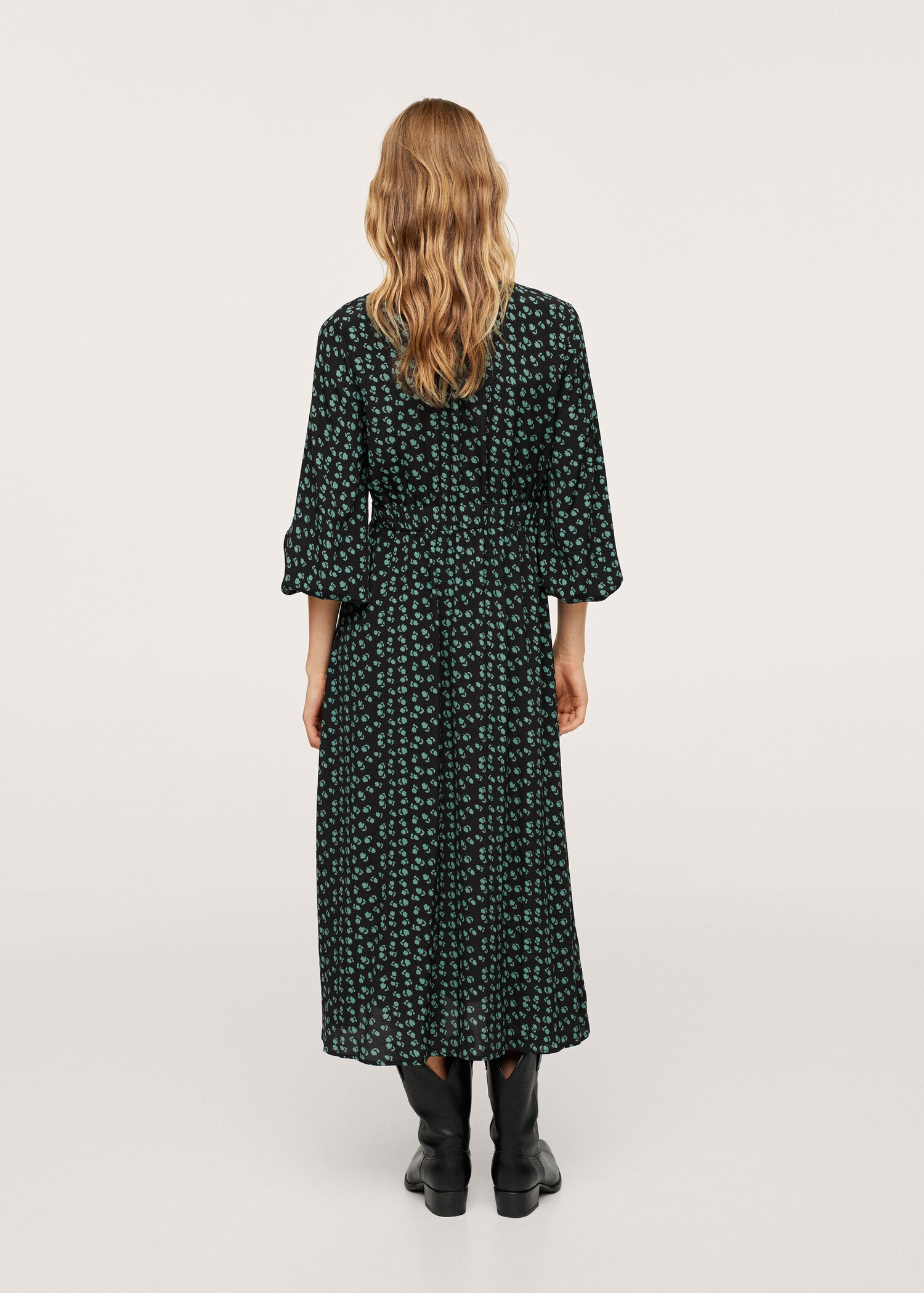 Robe midi imprimée - Verso de l’article