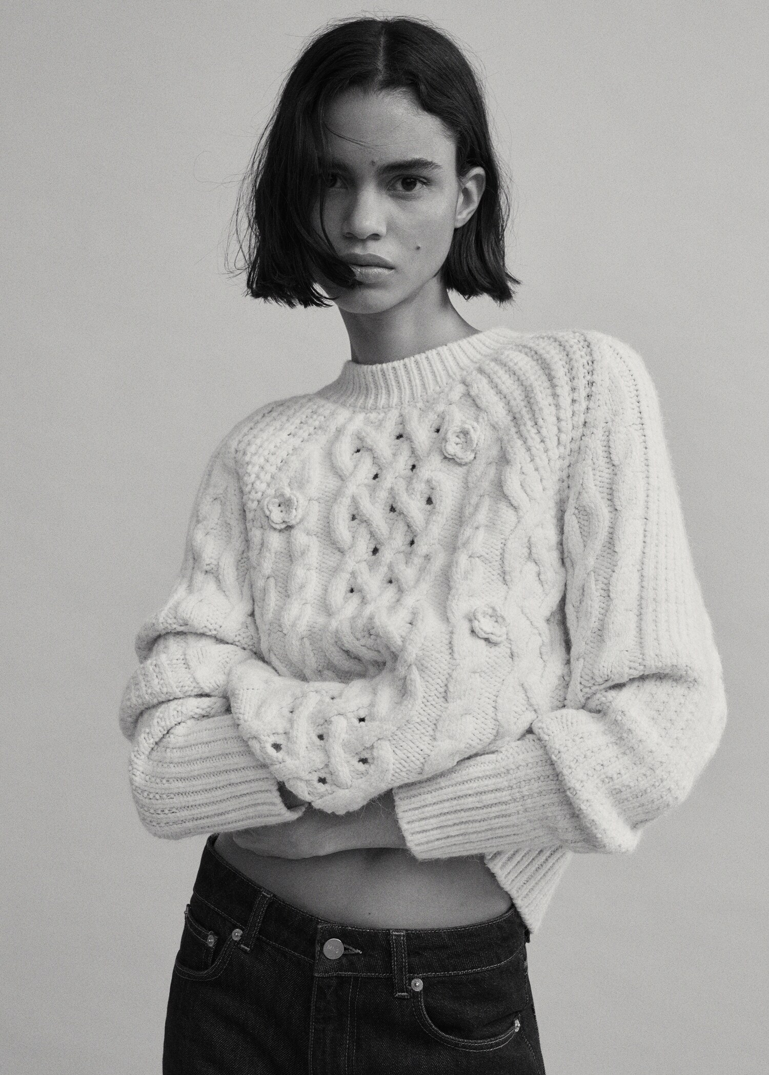 Cable-knit sweater - Details of the article 6