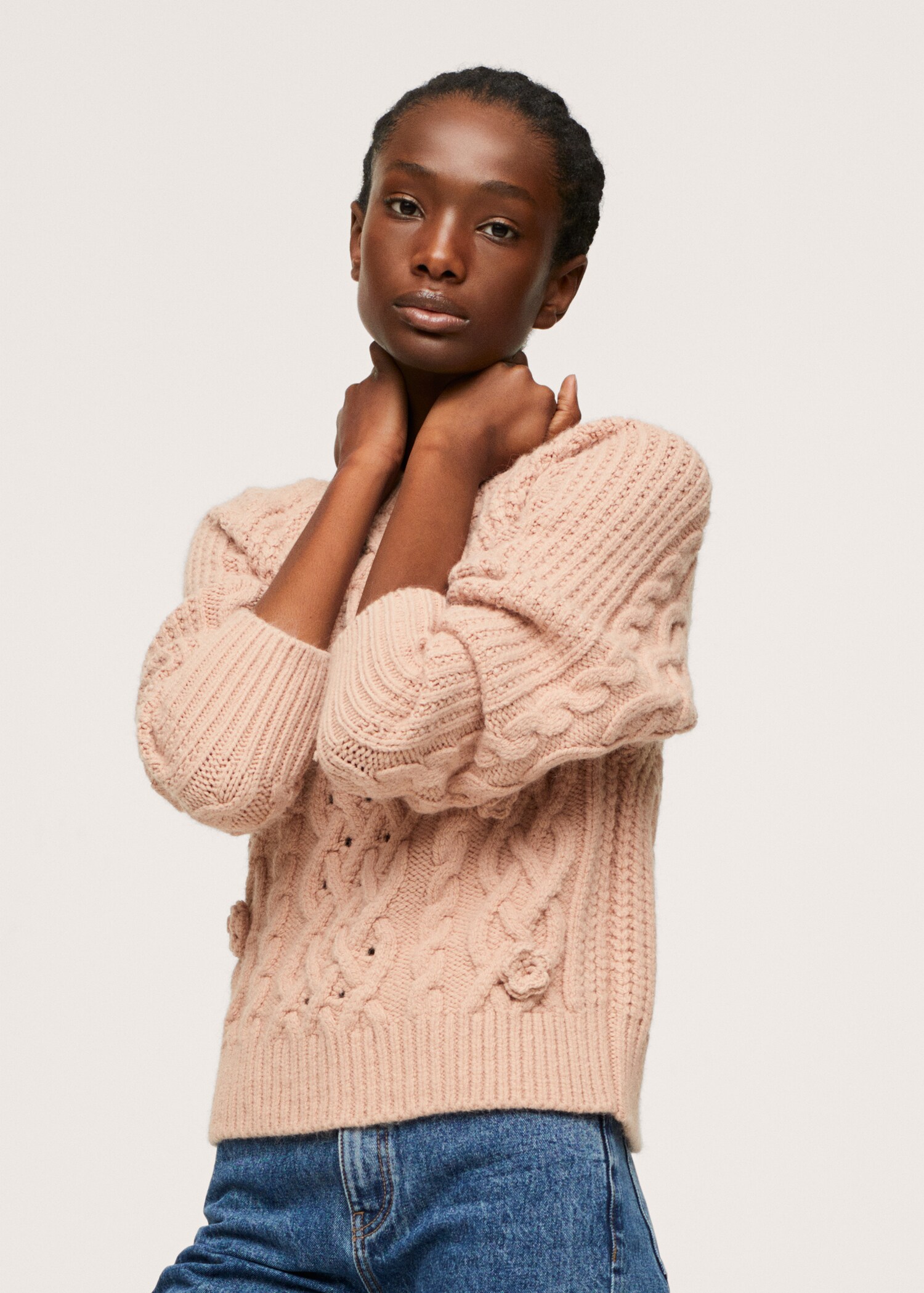Cable-knit sweater - Details of the article 1