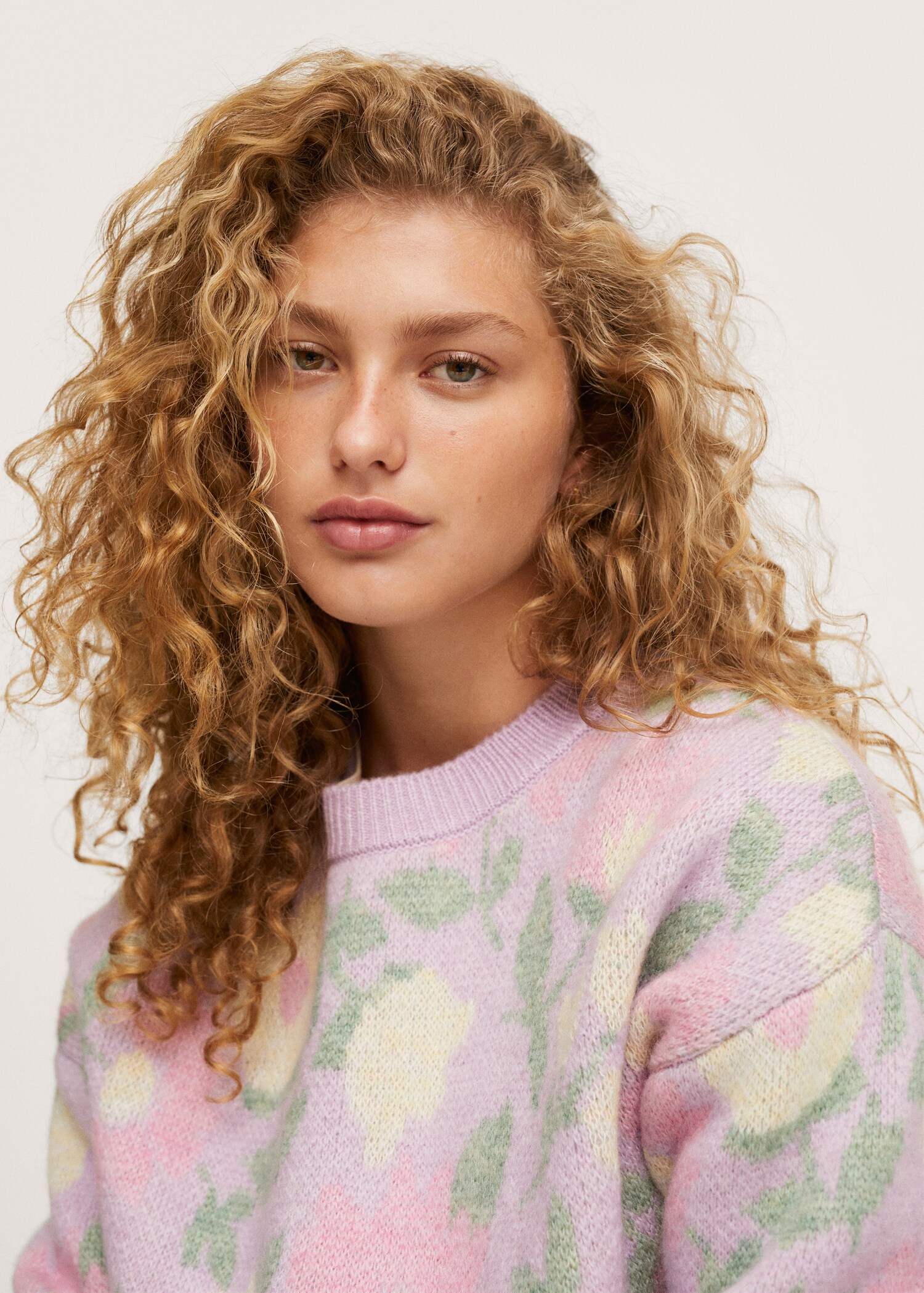 Flowers knit sweater - Details of the article 2