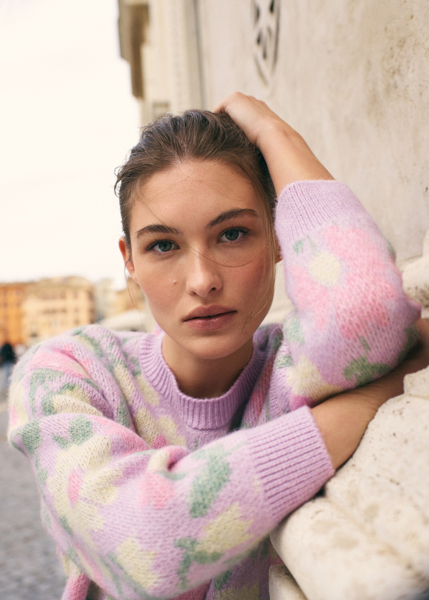Flowers knit sweater - Details of the article 5