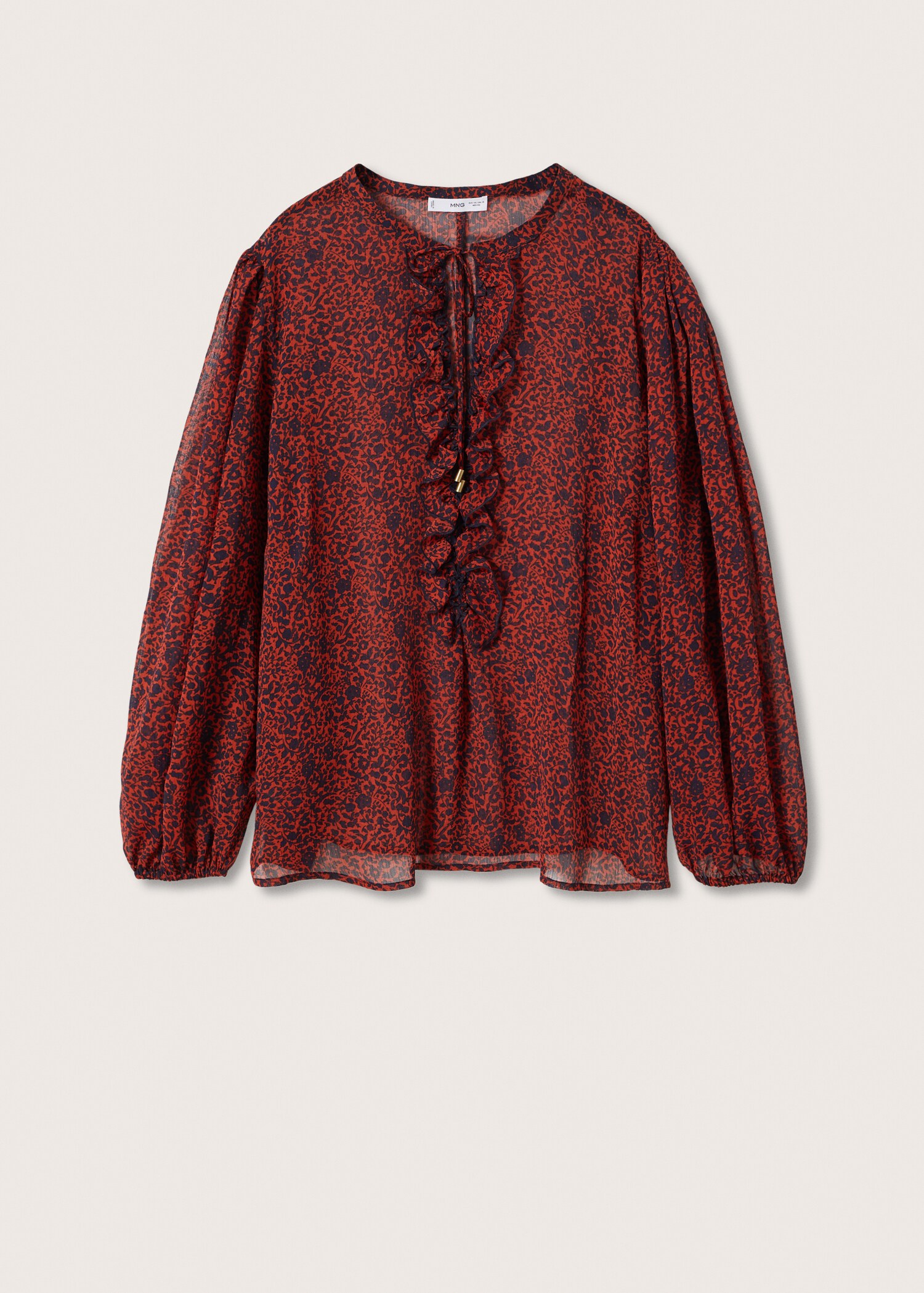 Ruffles printed blouse - Article without model