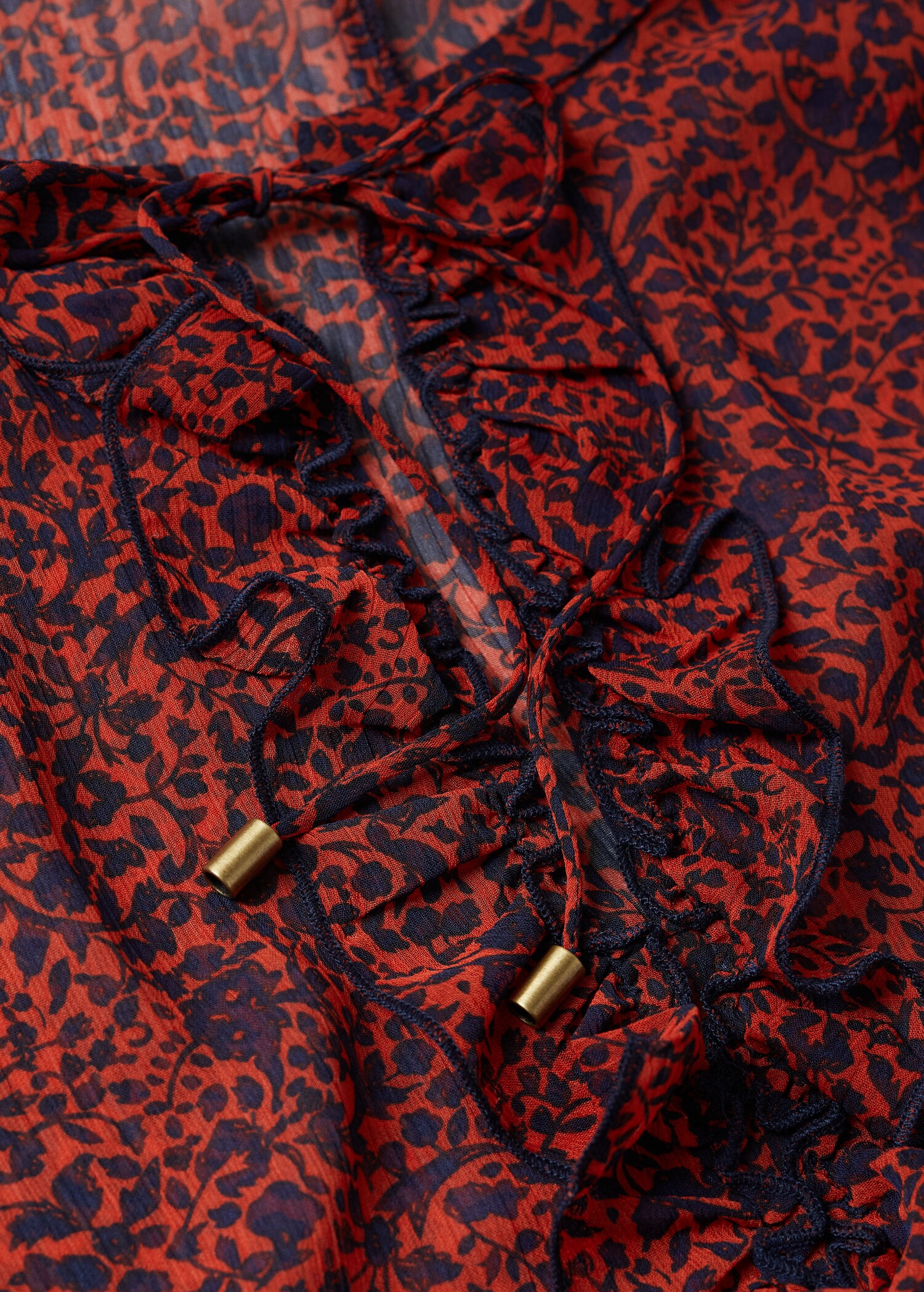 Ruffles printed blouse - Details of the article 8