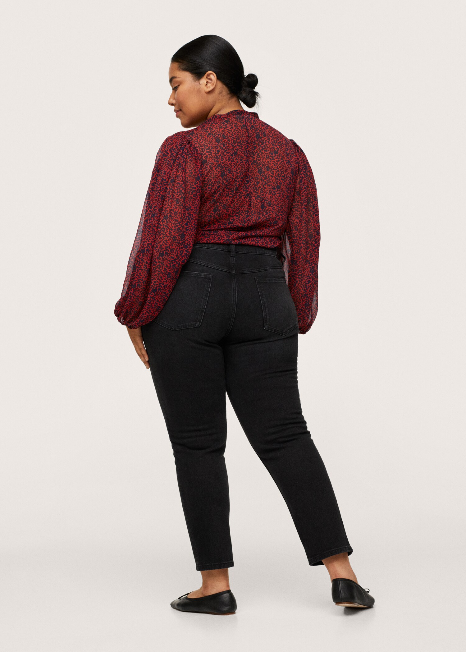 Ruffles printed blouse - Reverse of the article