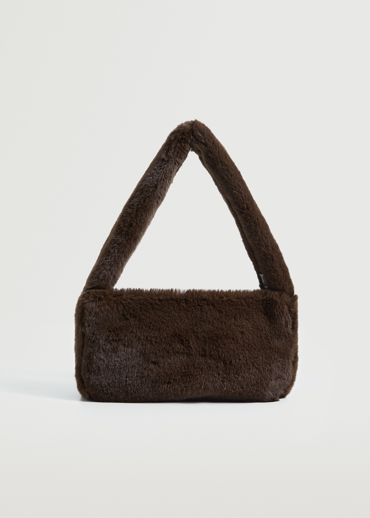 Fur-effect baguette bag - Article without model