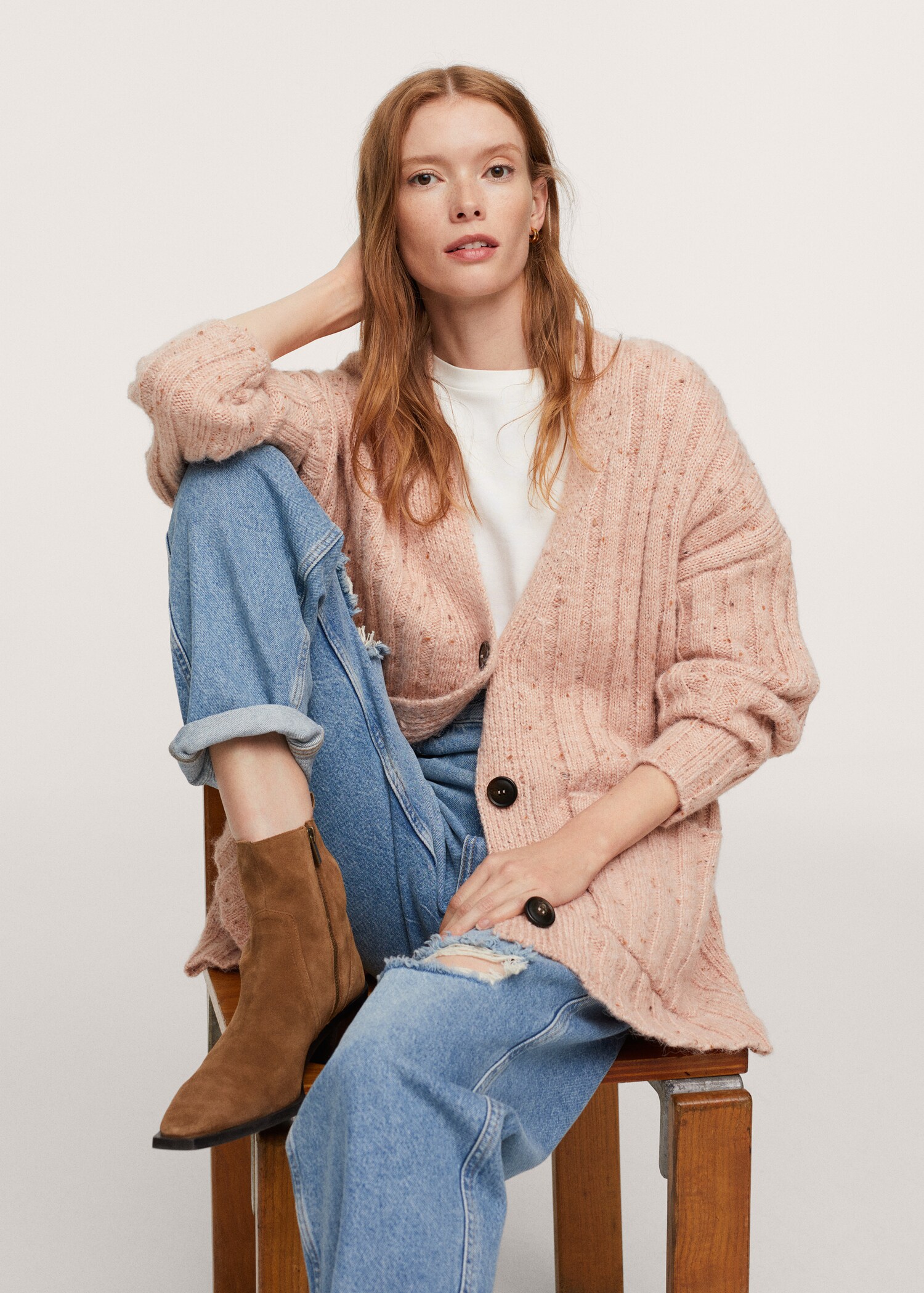 Úpletový kardigan oversize - Detail zboží 2