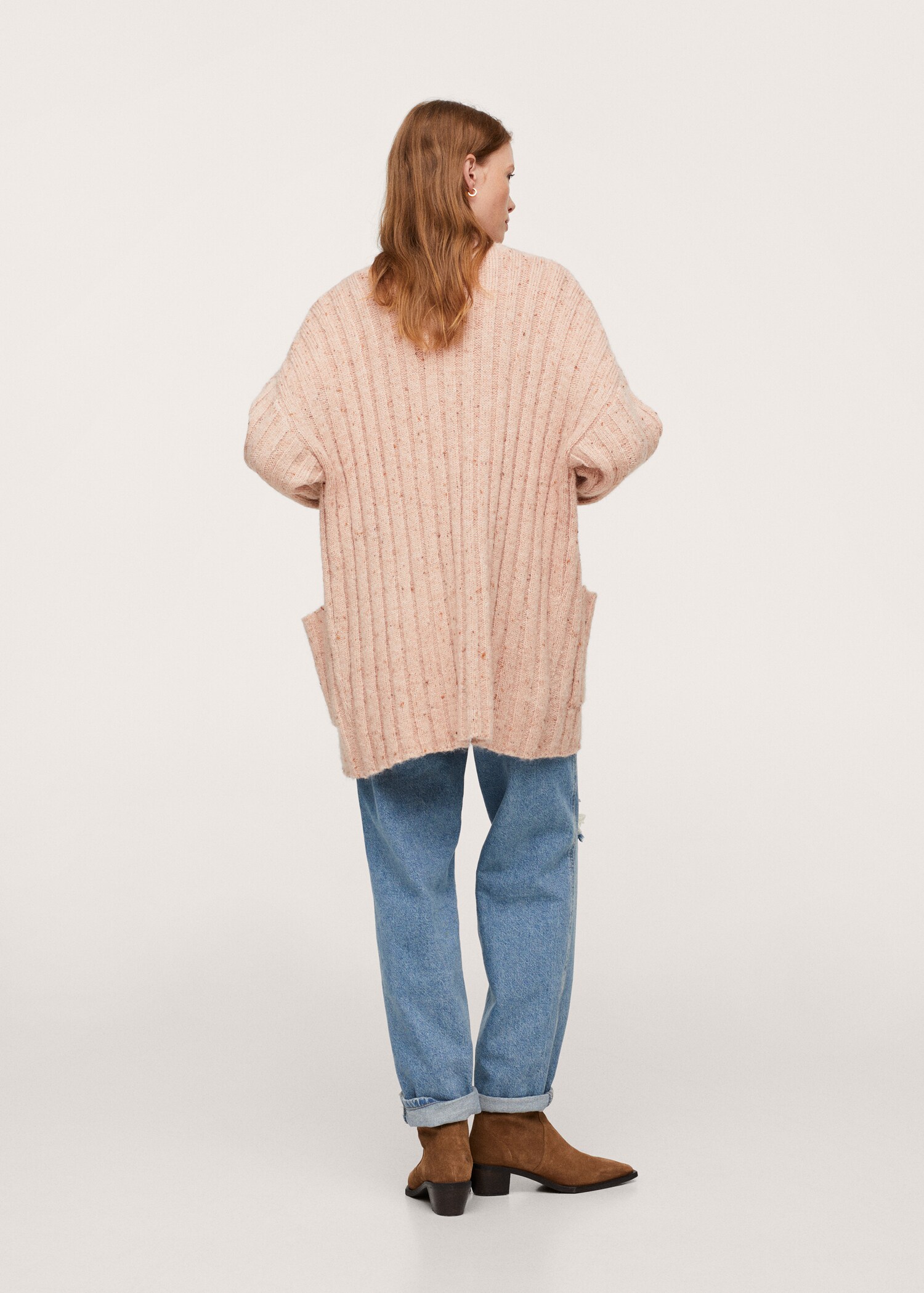 Úpletový kardigan oversize - Zadní strana zboží