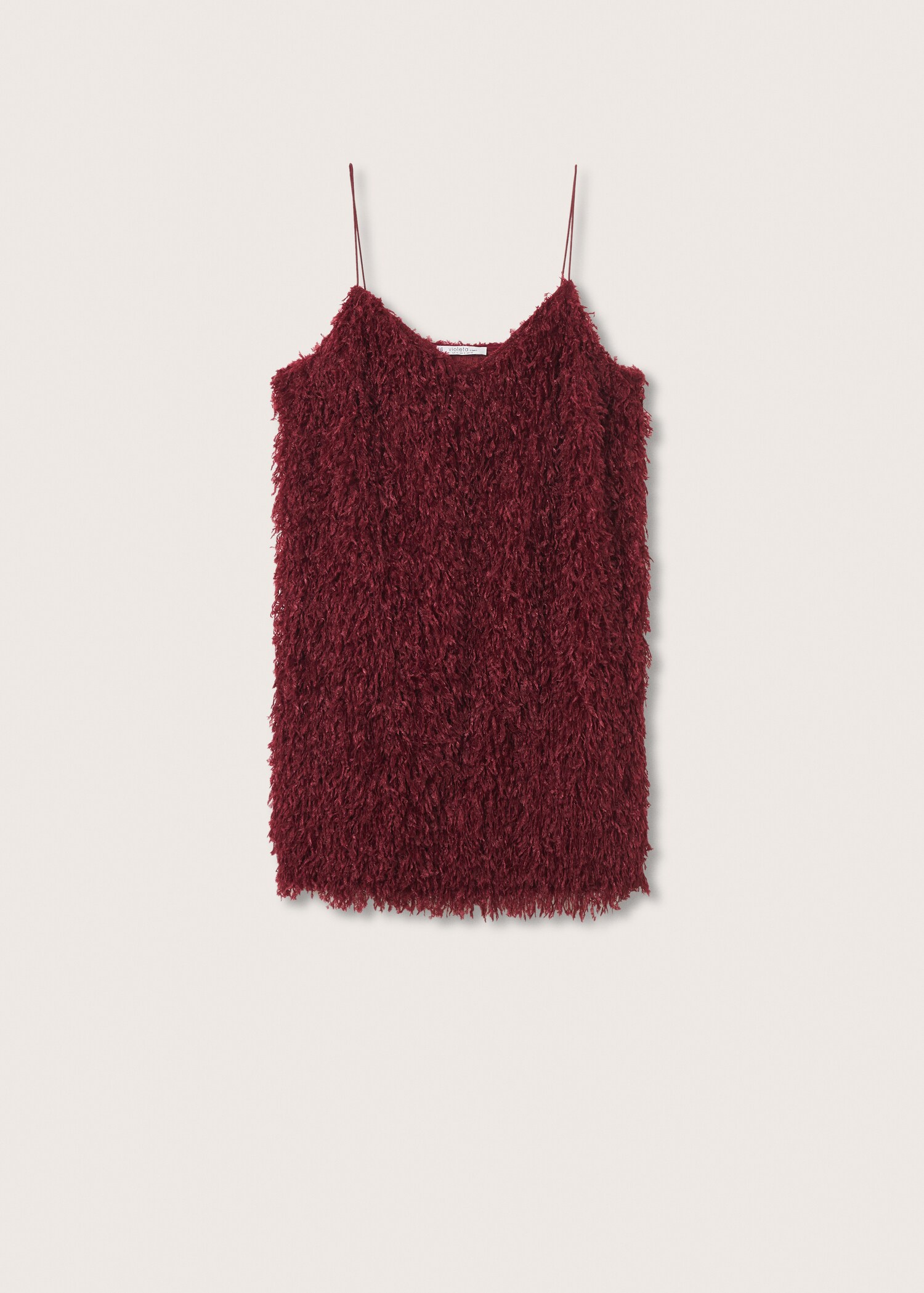 Feather textured dress - Article without model