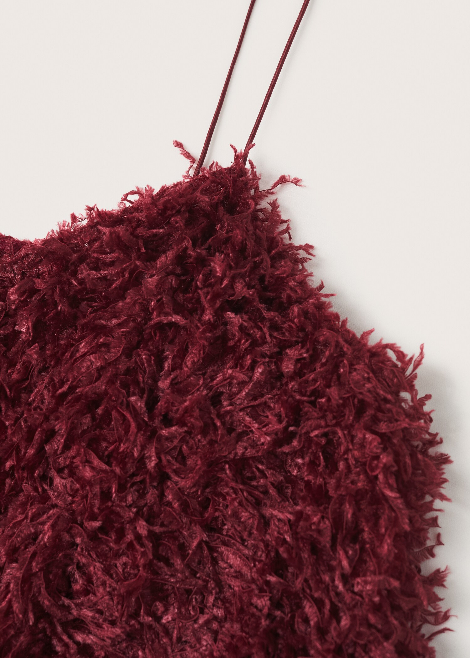 Feather textured dress - Details of the article 8
