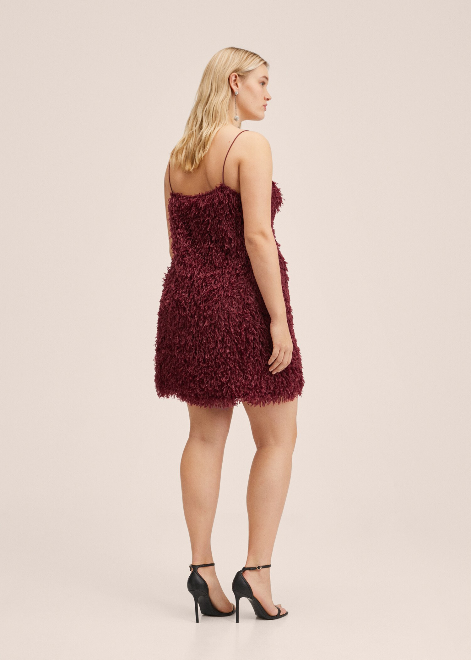 Feather textured dress - Reverse of the article