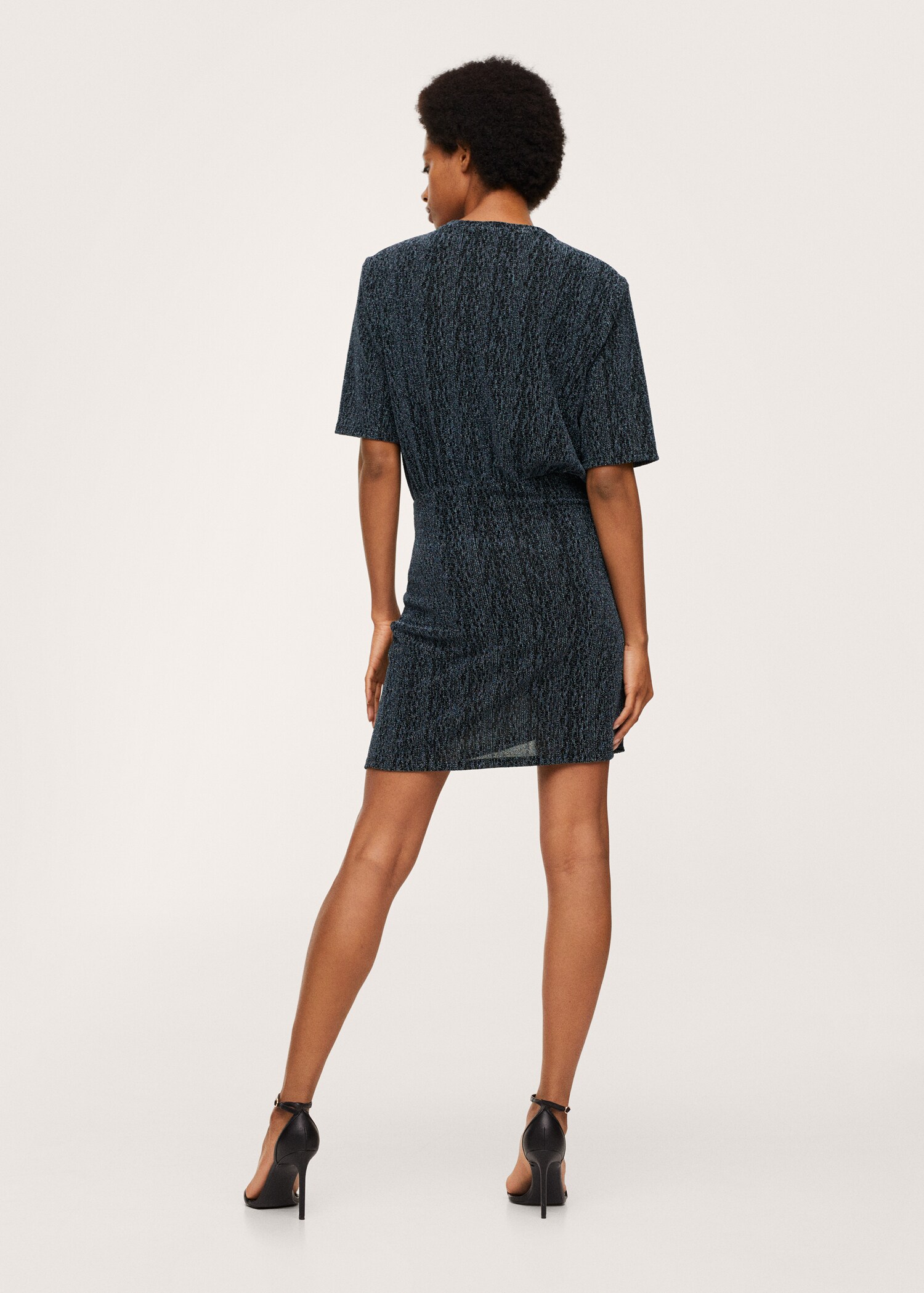 Vestido punto lúrex - Reverso del artículo
