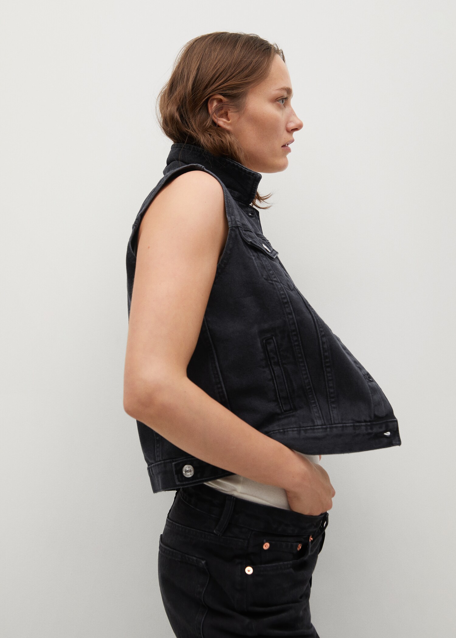 Chaleco denim bolsillos - Detalle del artículo 2