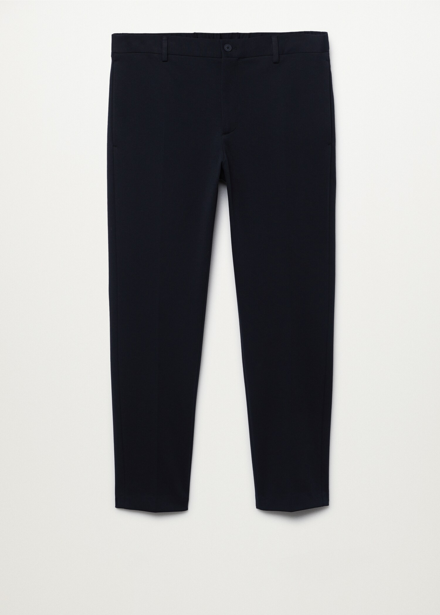 Bavlněné oblekové kalhoty slim fit - Zboží bez modelu