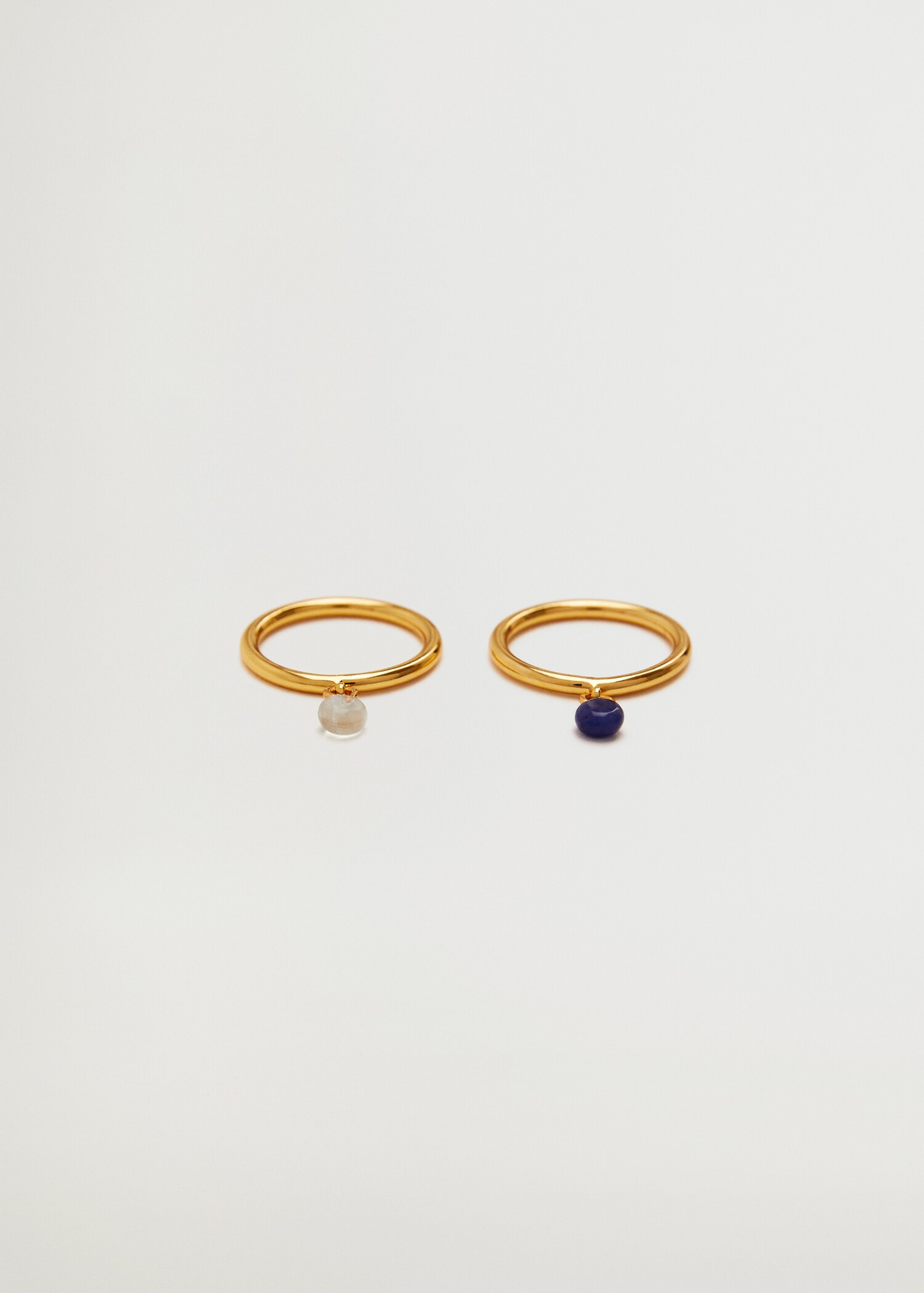 Set anillos sodalita y flourita  - Artículo sin modelo