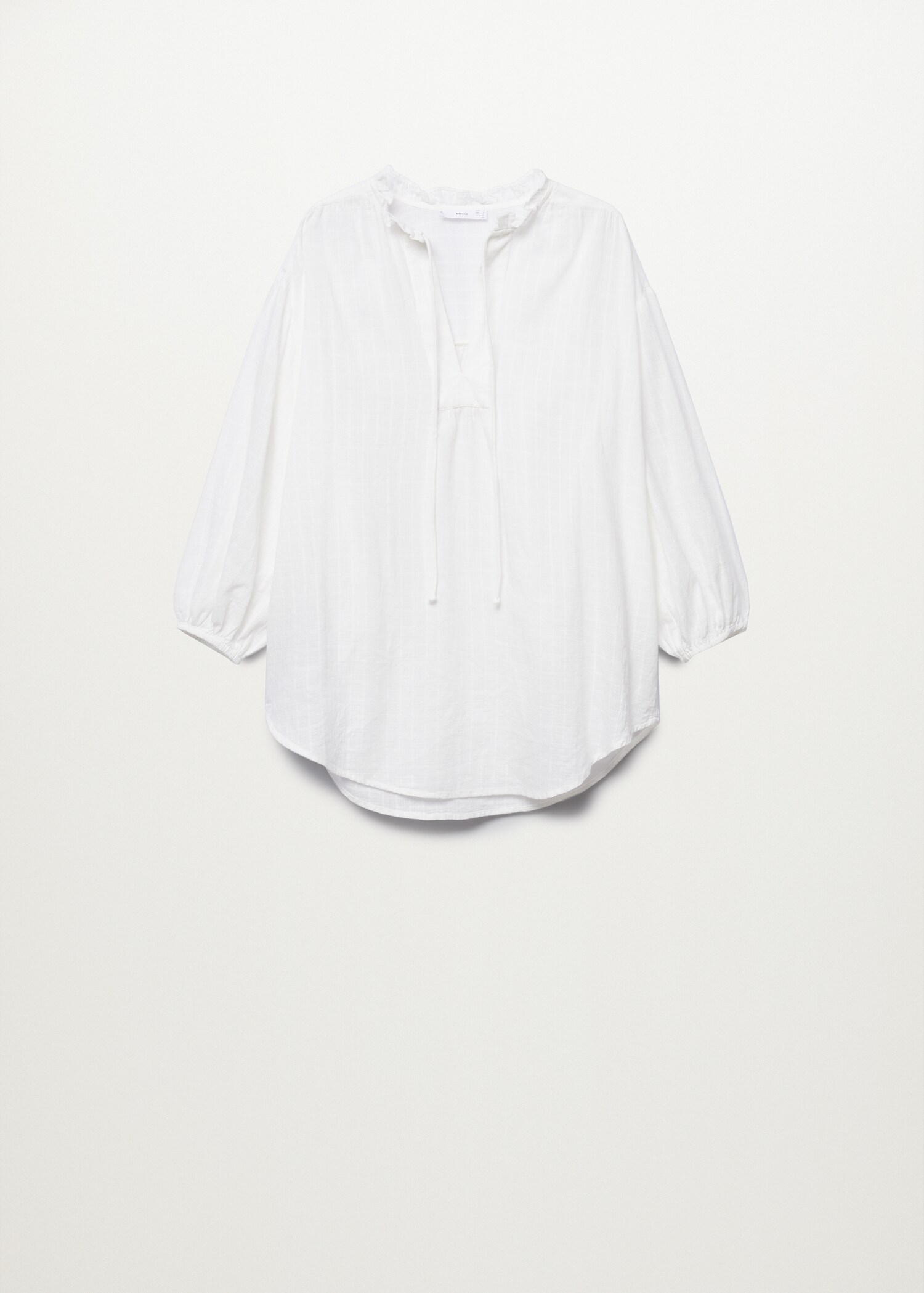 Textured cotton blouse - Article without model