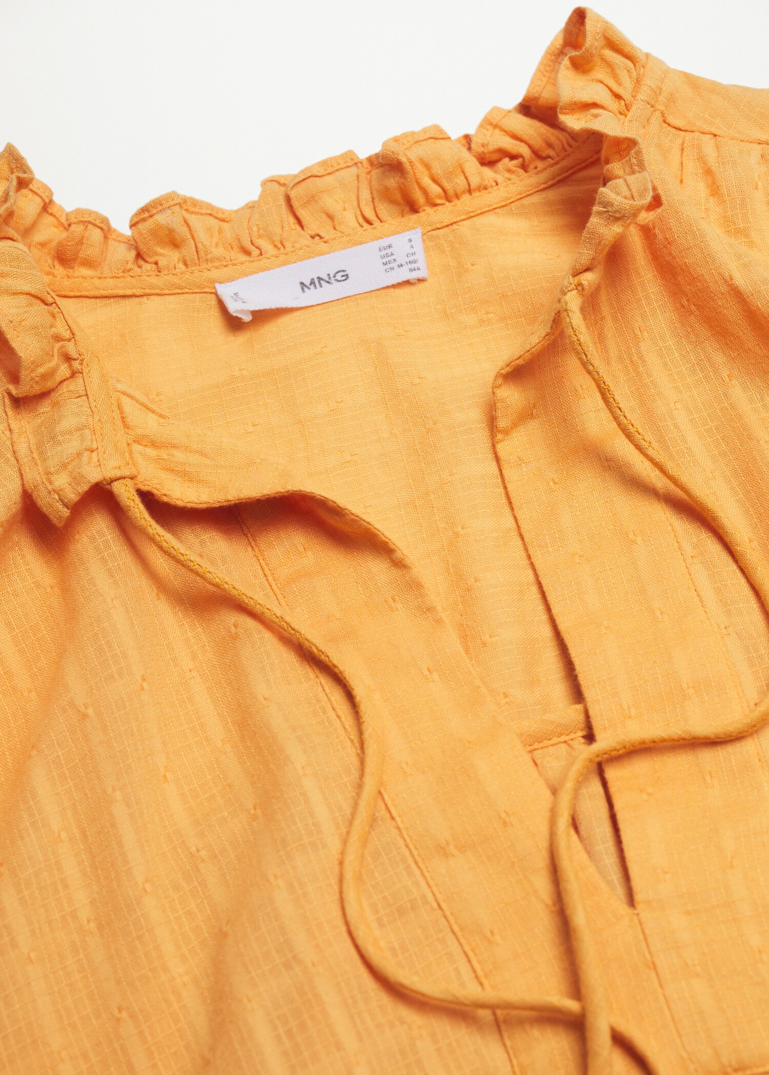 Baumwollbluse mit Textur - Detail des Artikels 8