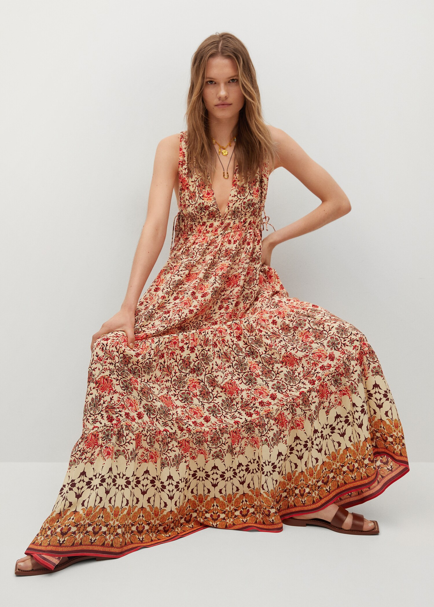 Vestido fluido estampado - Detalle del artículo 2
