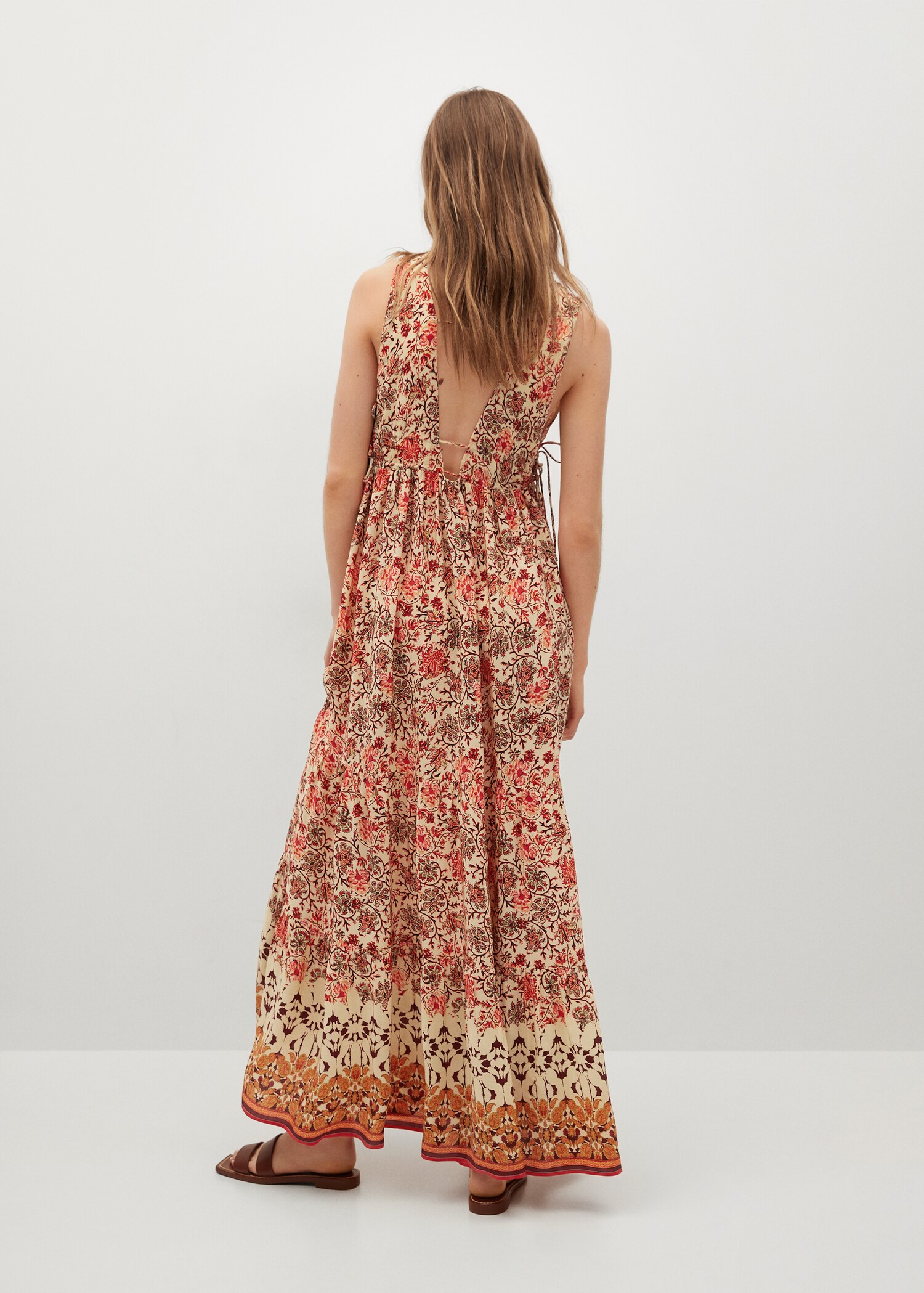 Vestido fluido estampado - Reverso del artículo