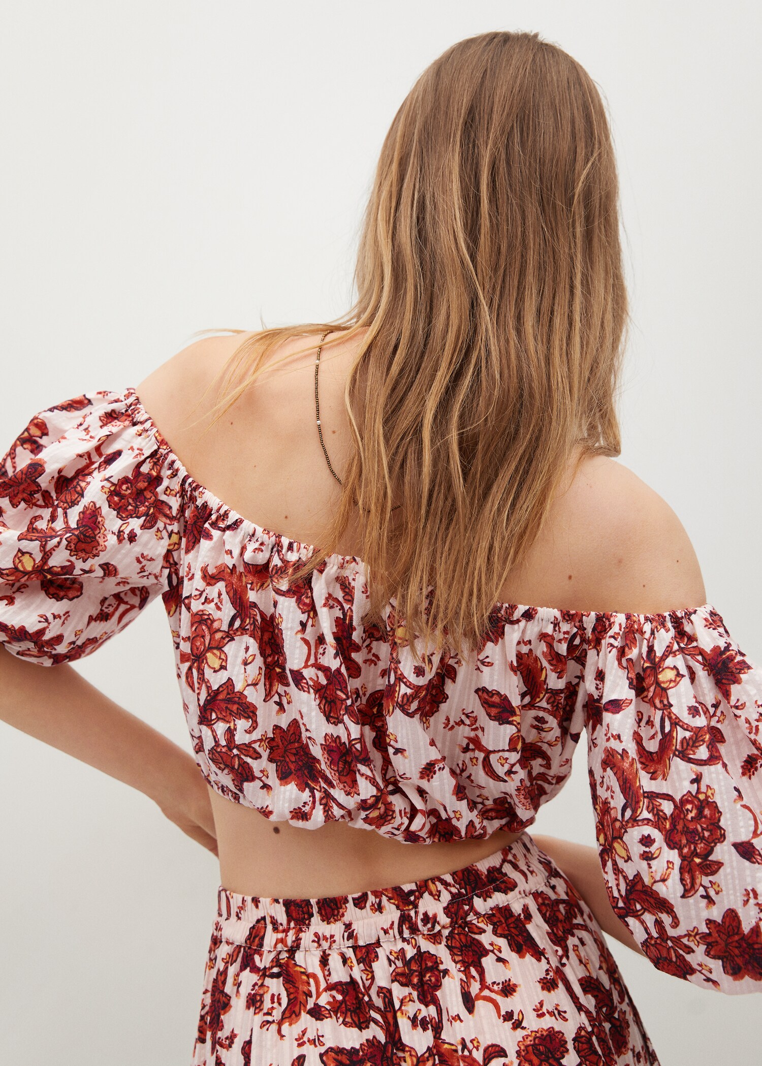 Printed cotton top - Reverse of the article