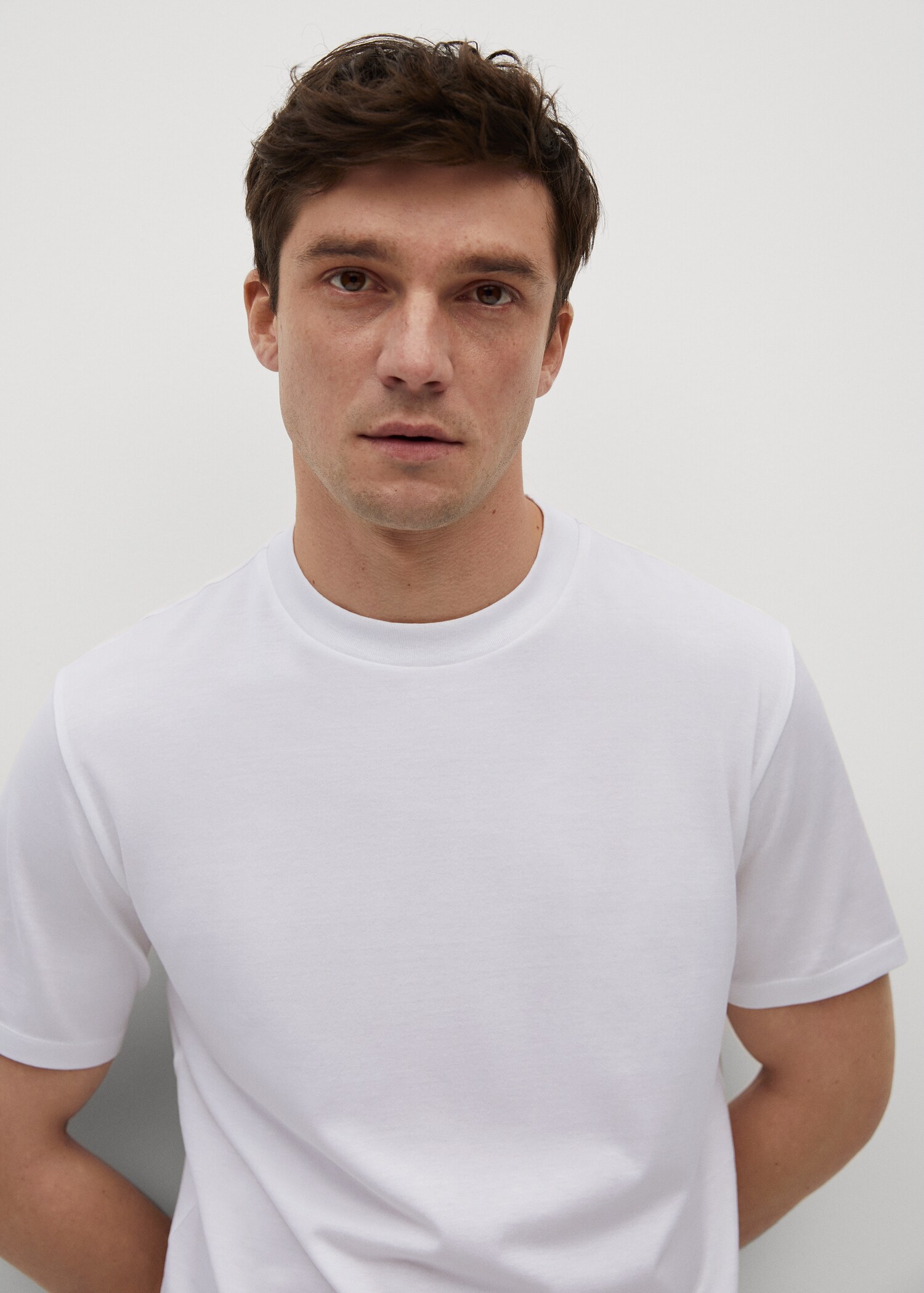 Camiseta regular fit mercerizada - Detalle del artículo 1