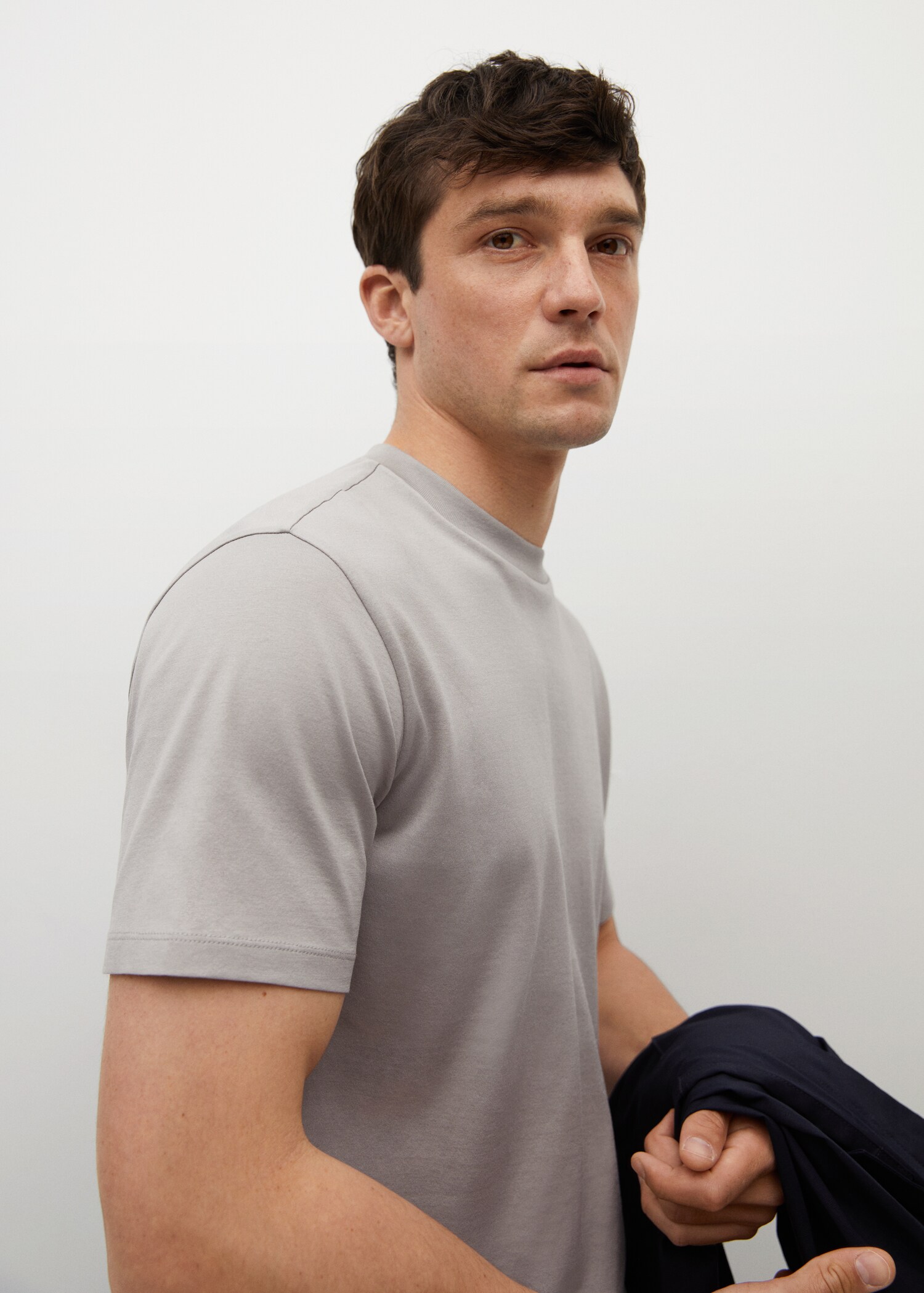 Camiseta regular fit mercerizada - Detalle del artículo 1