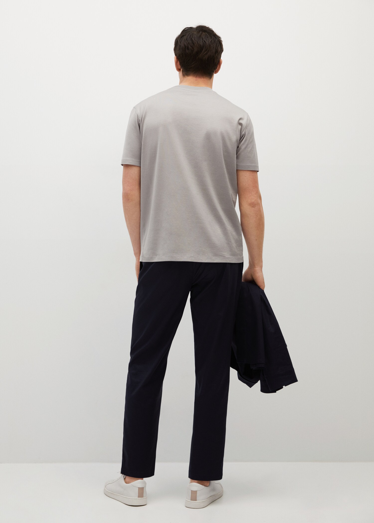 Camiseta regular fit mercerizada - Reverso del artículo