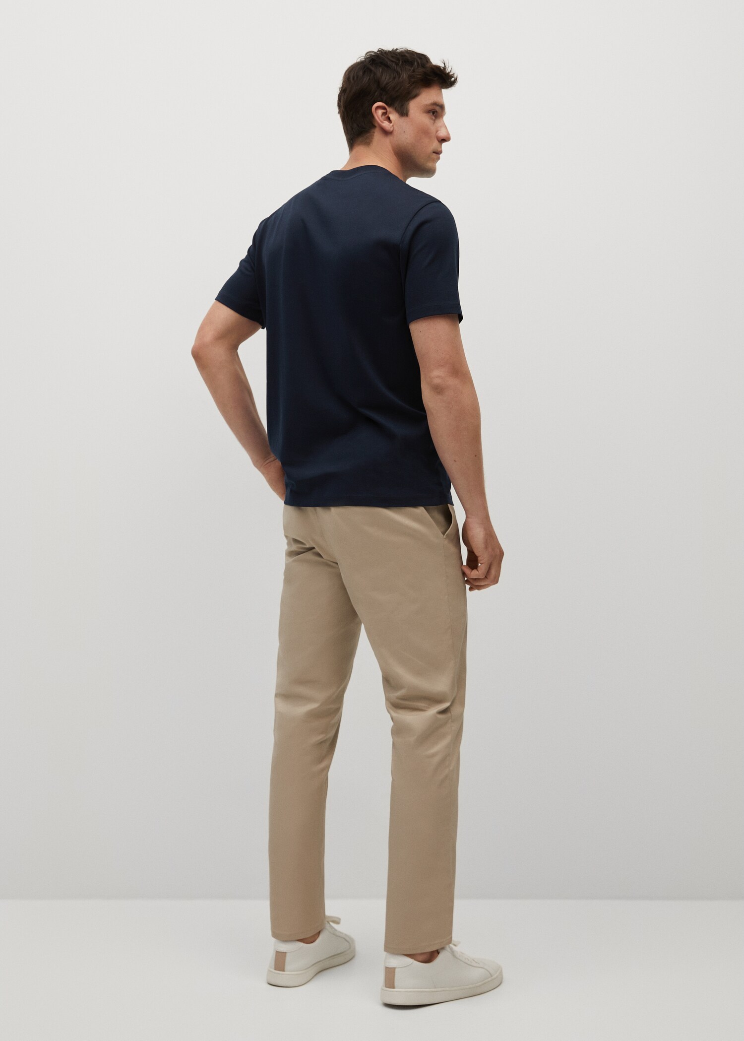 Camiseta regular fit mercerizada - Reverso del artículo
