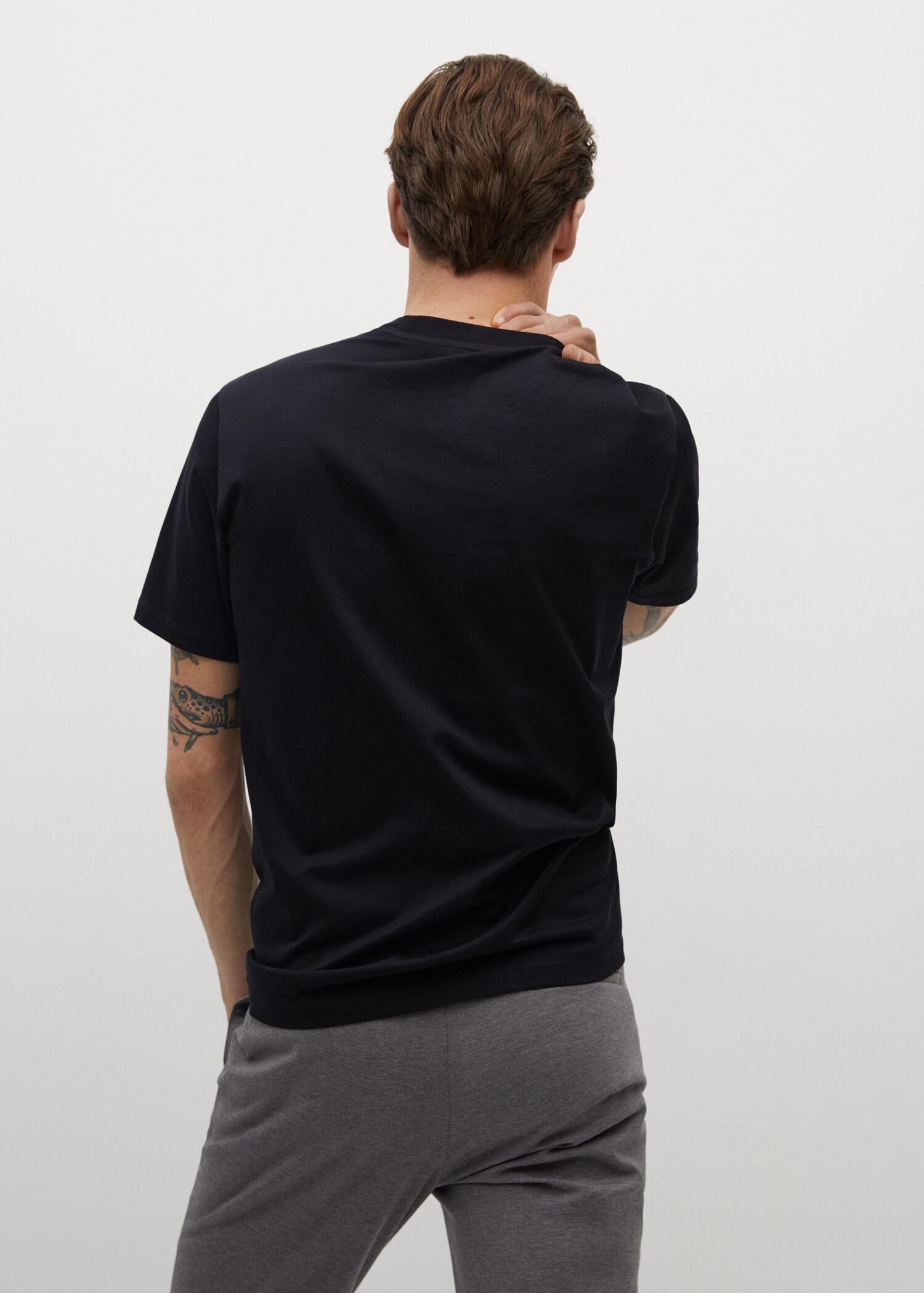 Camiseta regular fit mercerizada - Reverso del artículo