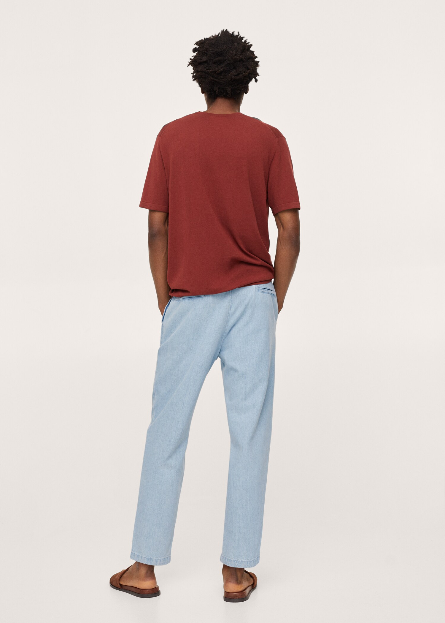 Jeans loose-fit lavado claro - Reverso del artículo