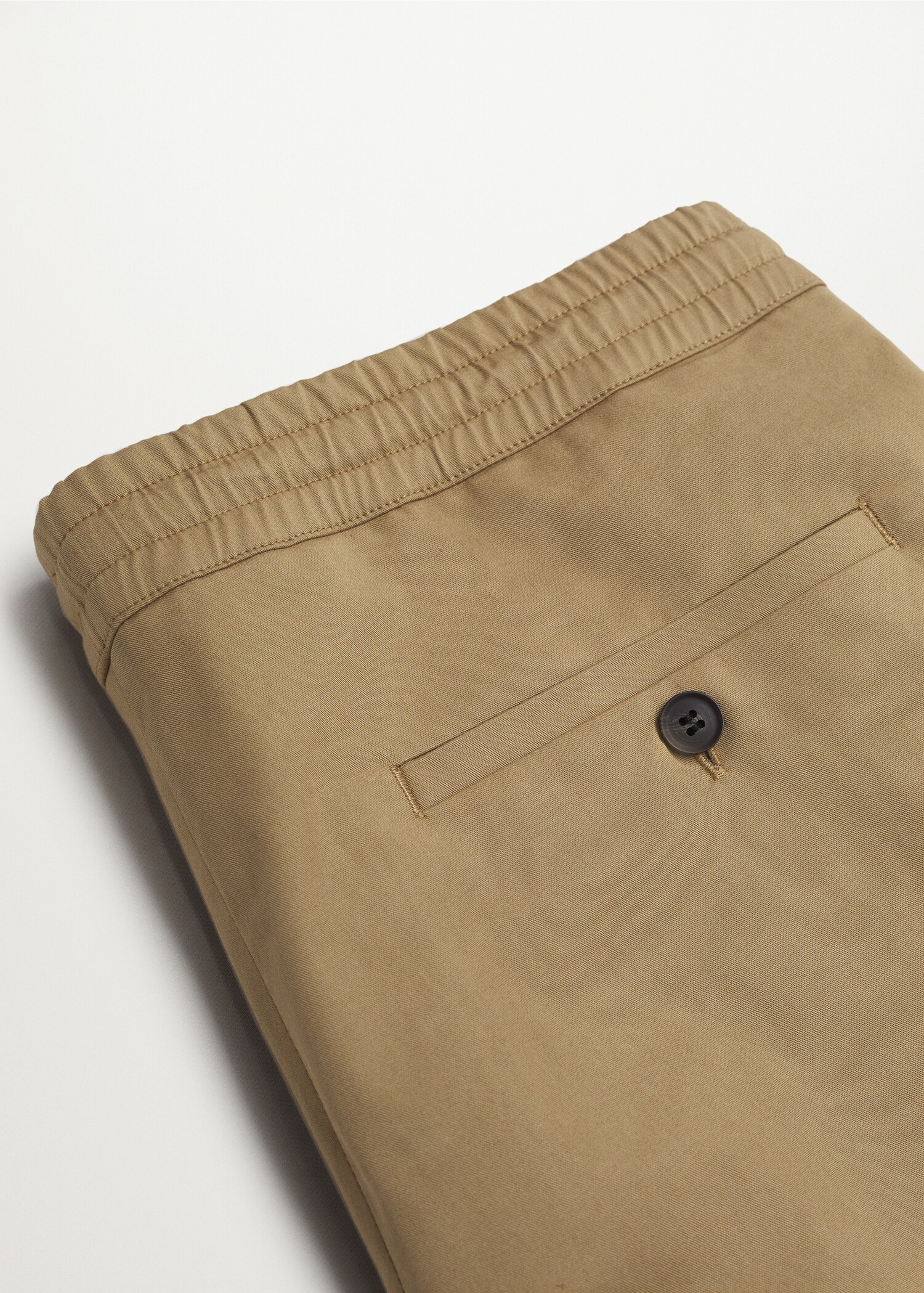 Bavlněné kalhoty regular fit cropped - Detail zboží 8