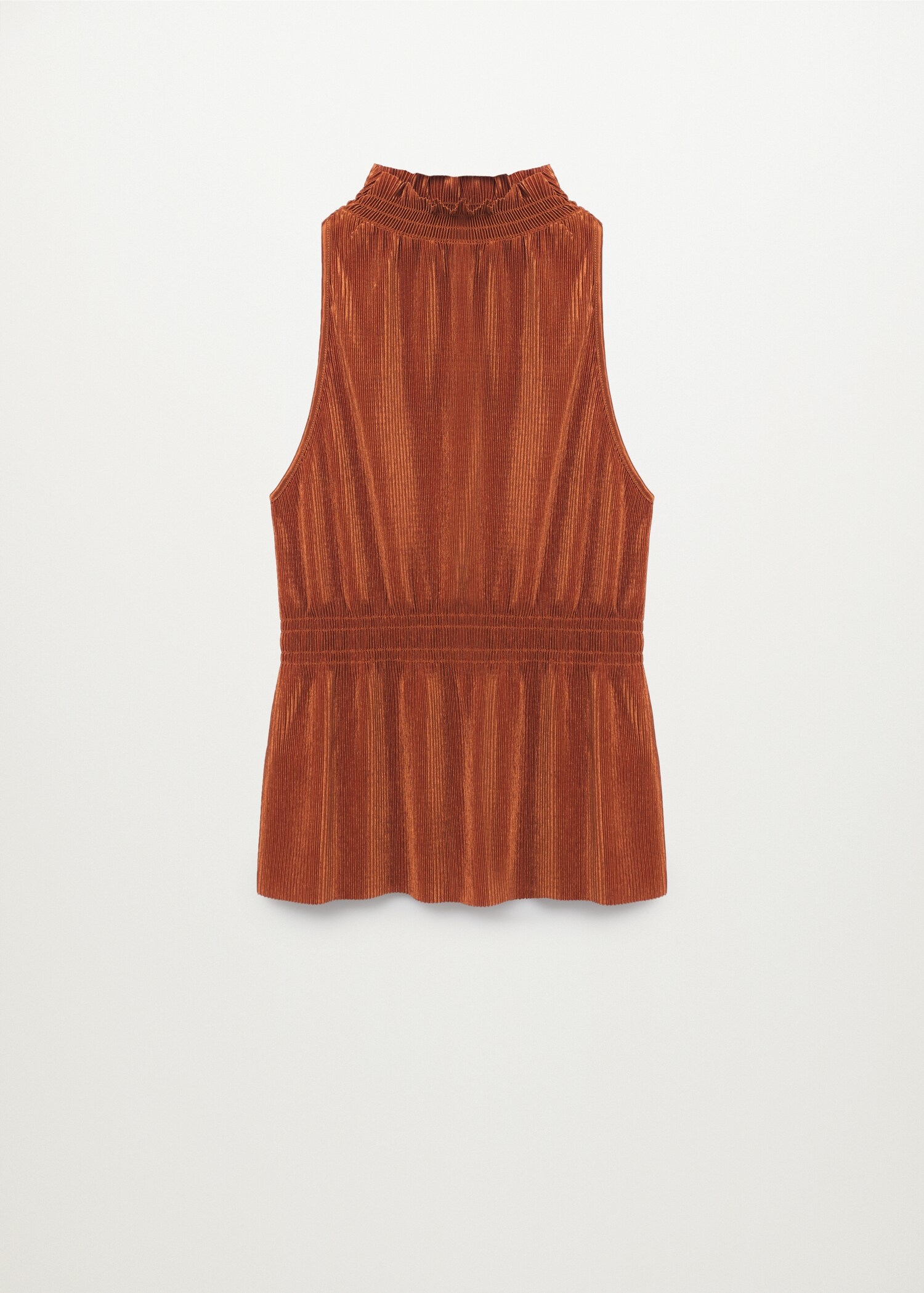Pleated satin top - Article without model