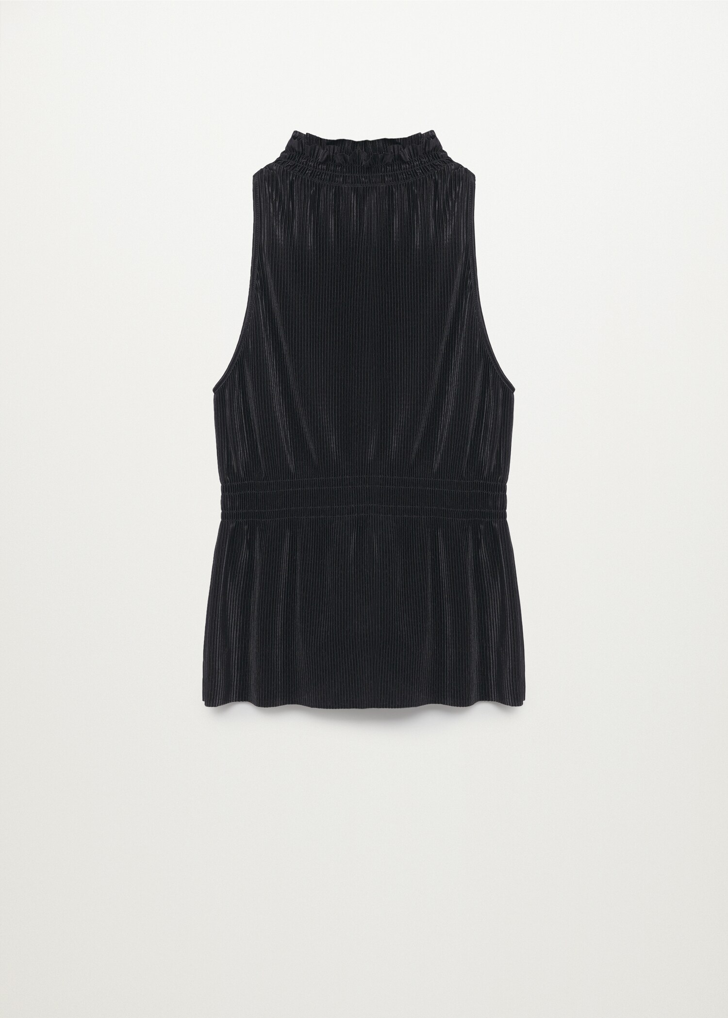 Pleated satin top - Article without model