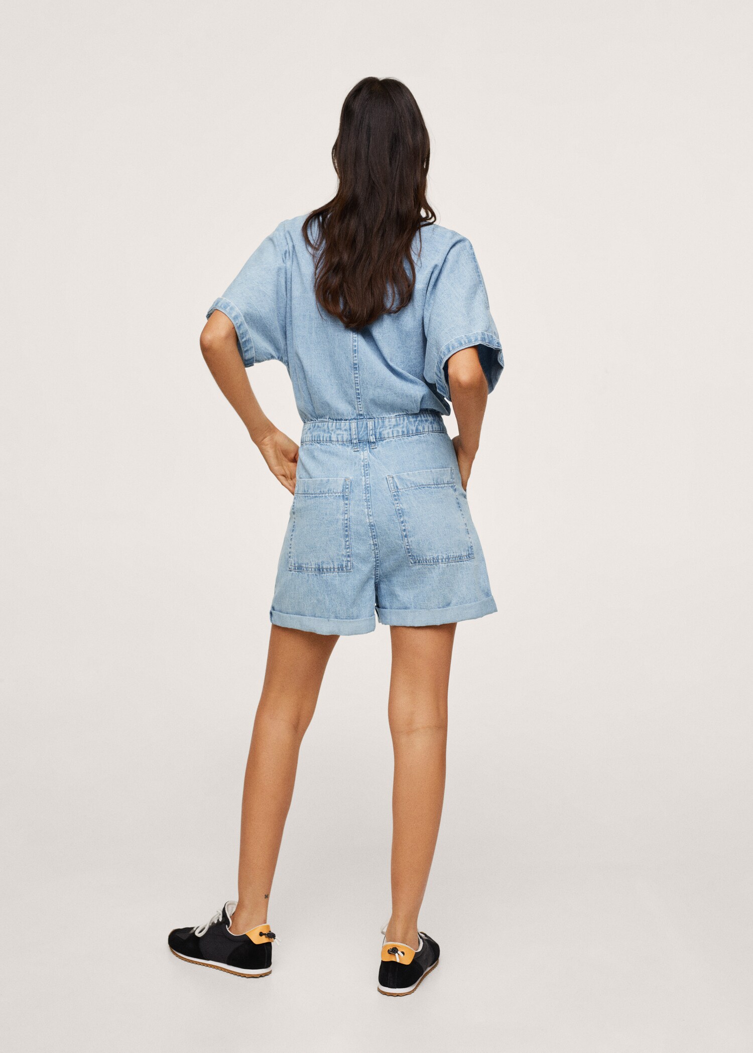 Bavlněný overal denim - Zadní strana zboží
