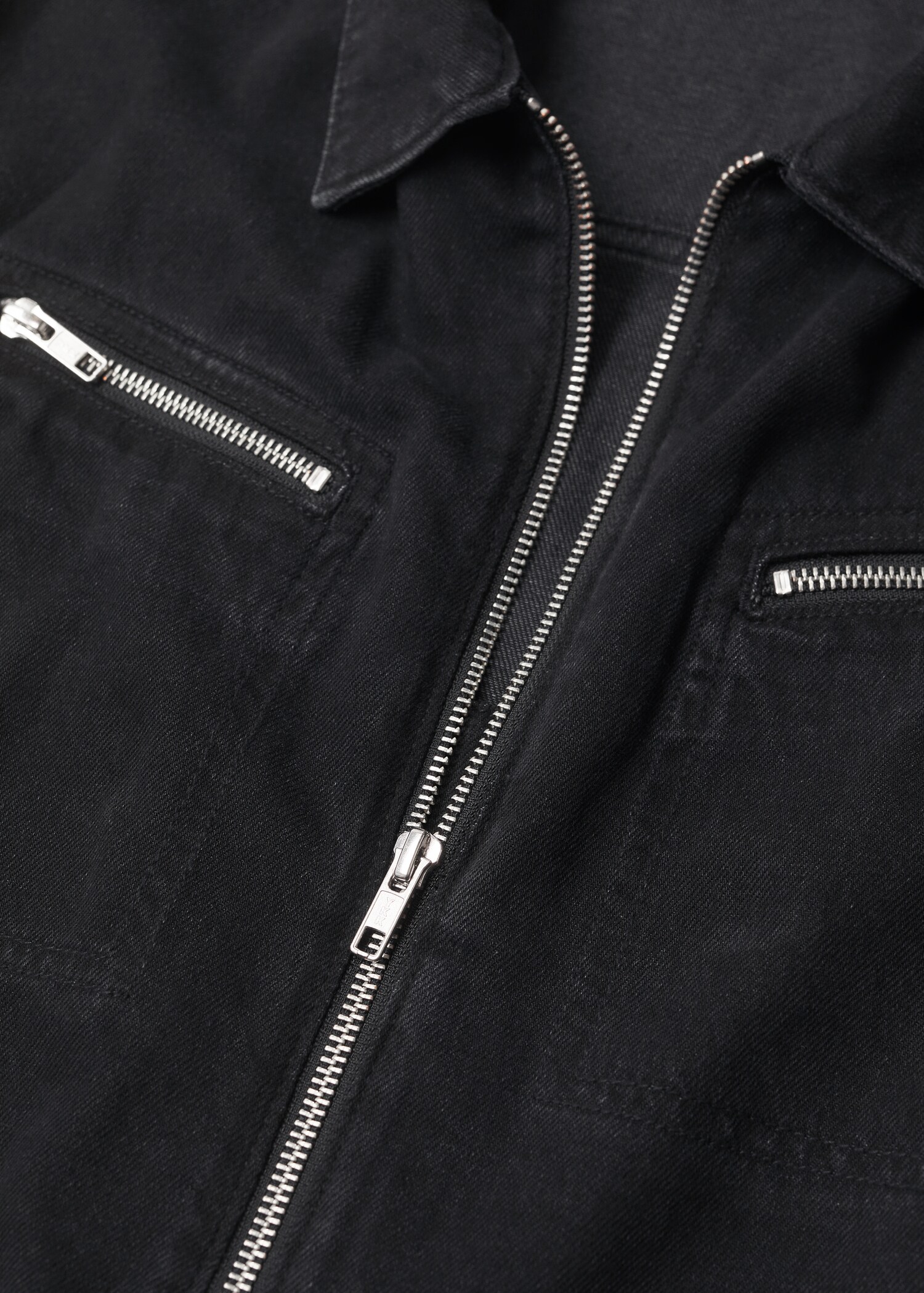 Zip denim jumpsuit - Details of the article 8