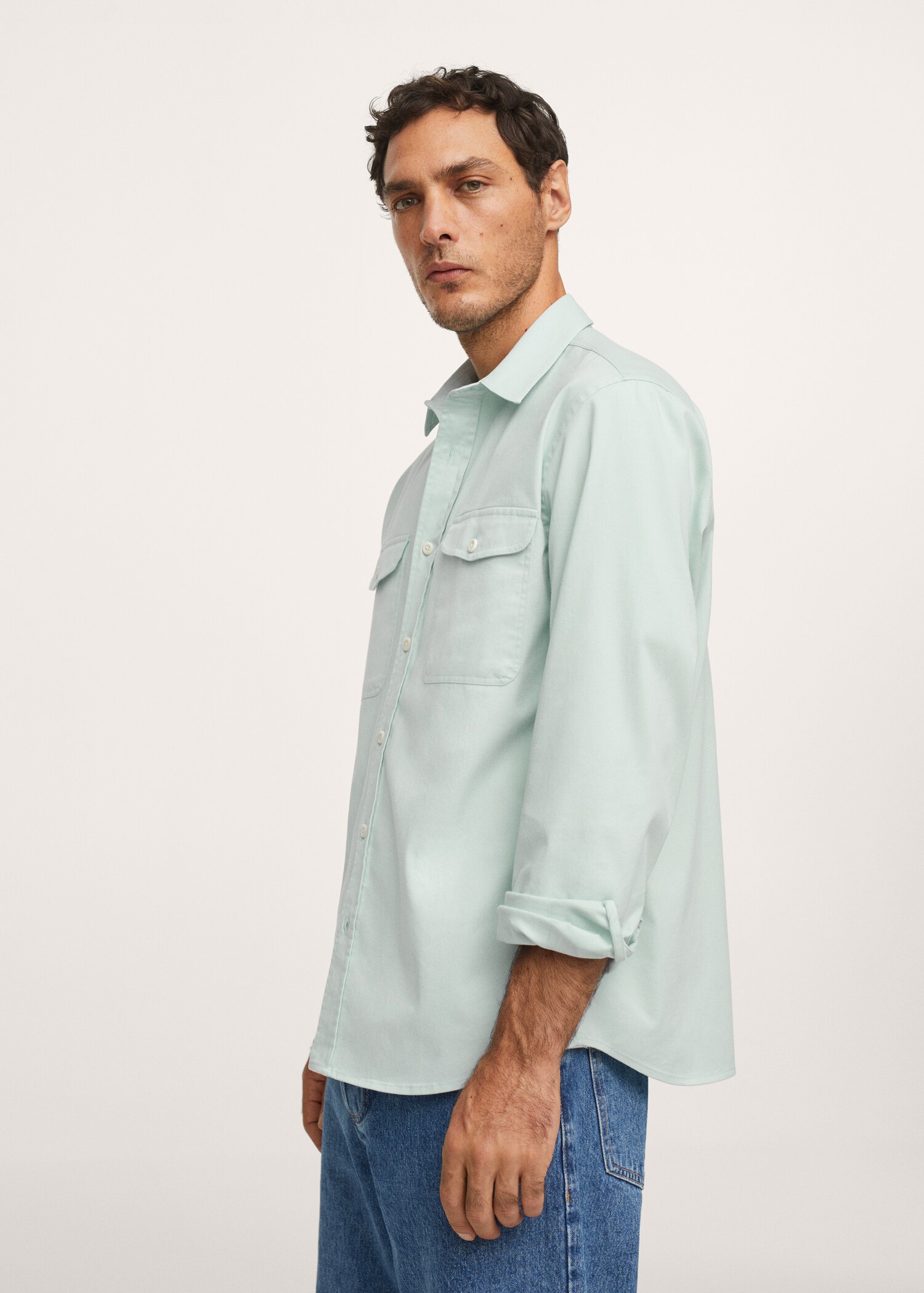 Sobrecamisa algodón bolsillos - Detalle del artículo 1