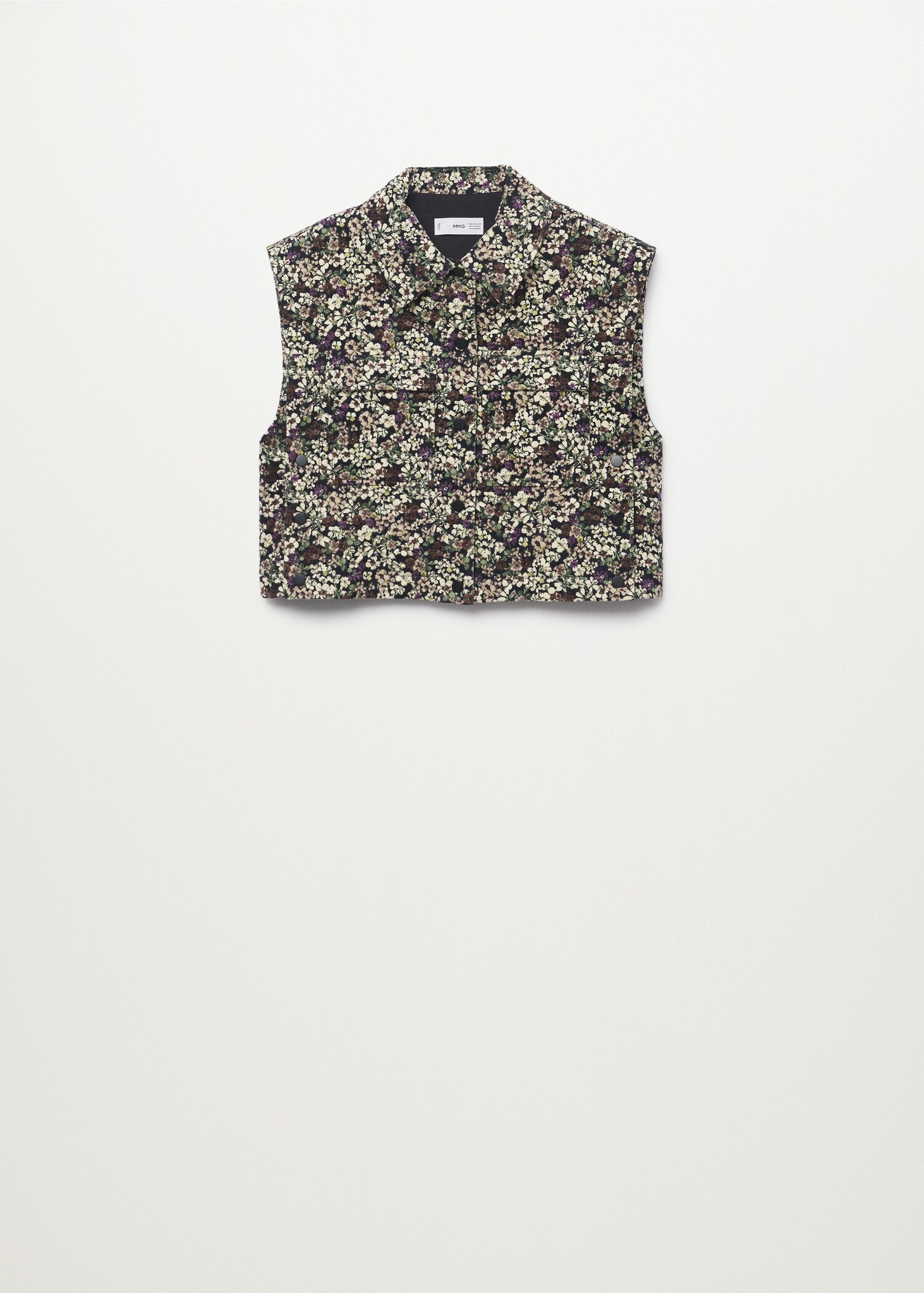 Gilet crop imprimé - Article sans modèle