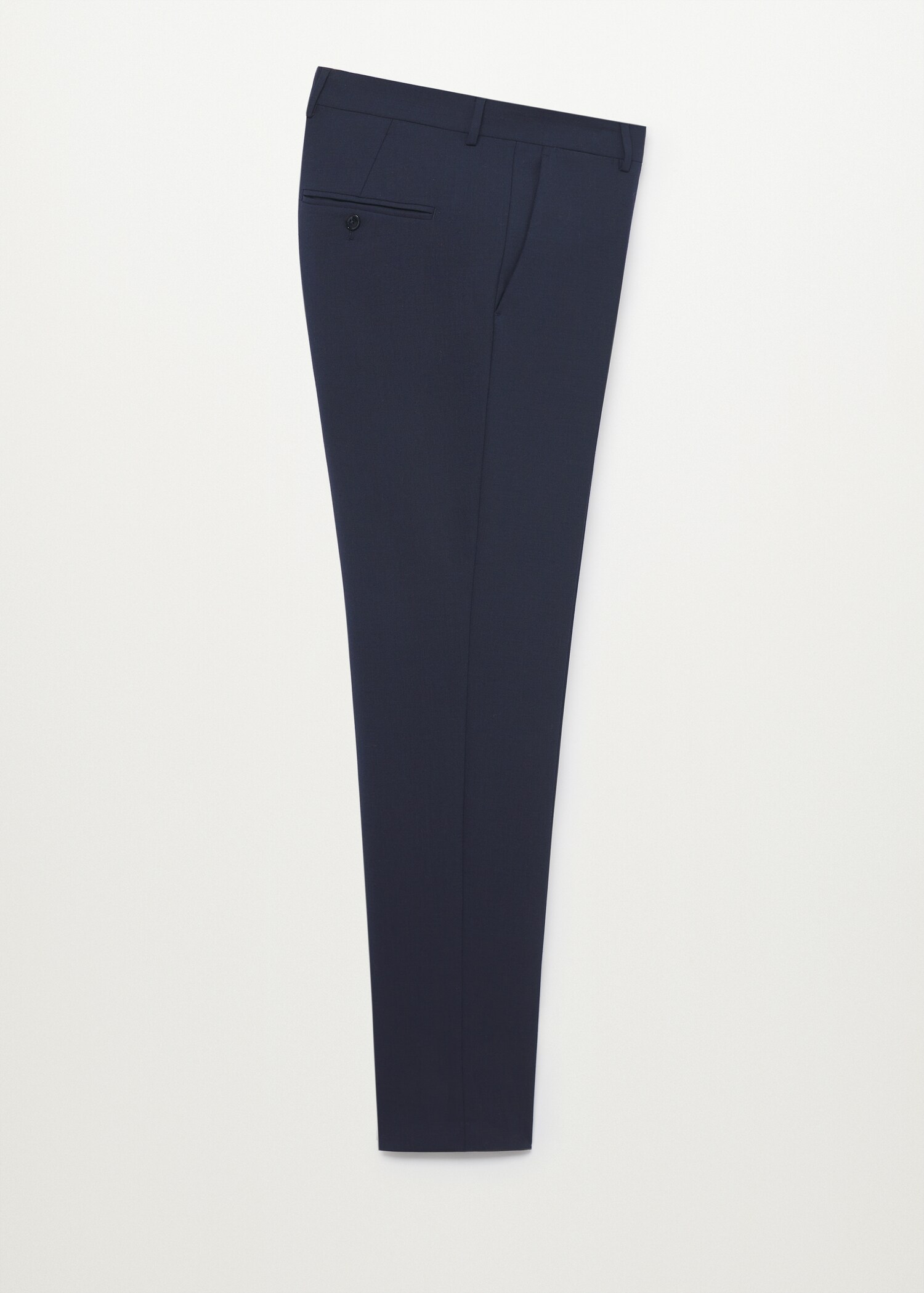 Lněné oblekové kalhoty slim fit - Zboží bez modelu