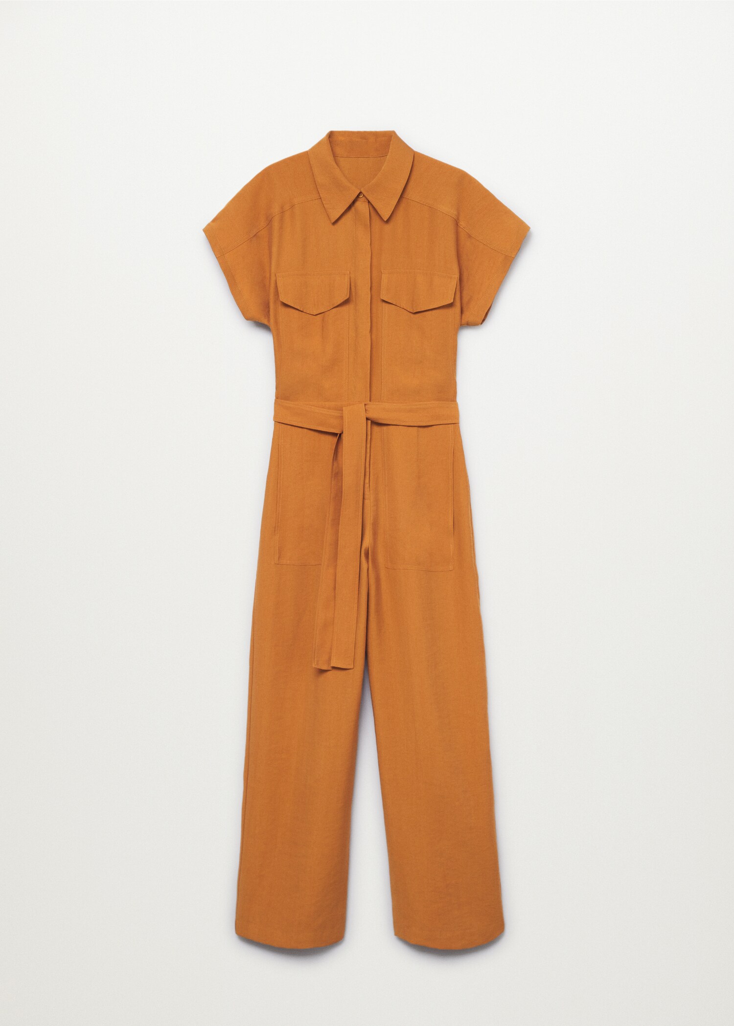 Lyocell jumpsuit with belt - Article without model