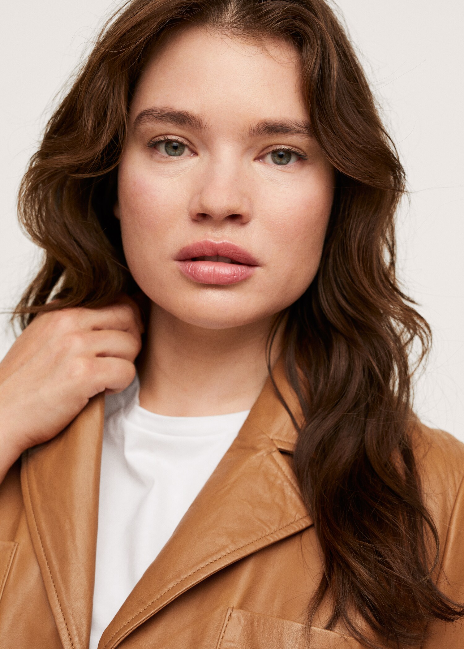 Belt leather jacket - Details of the article 1