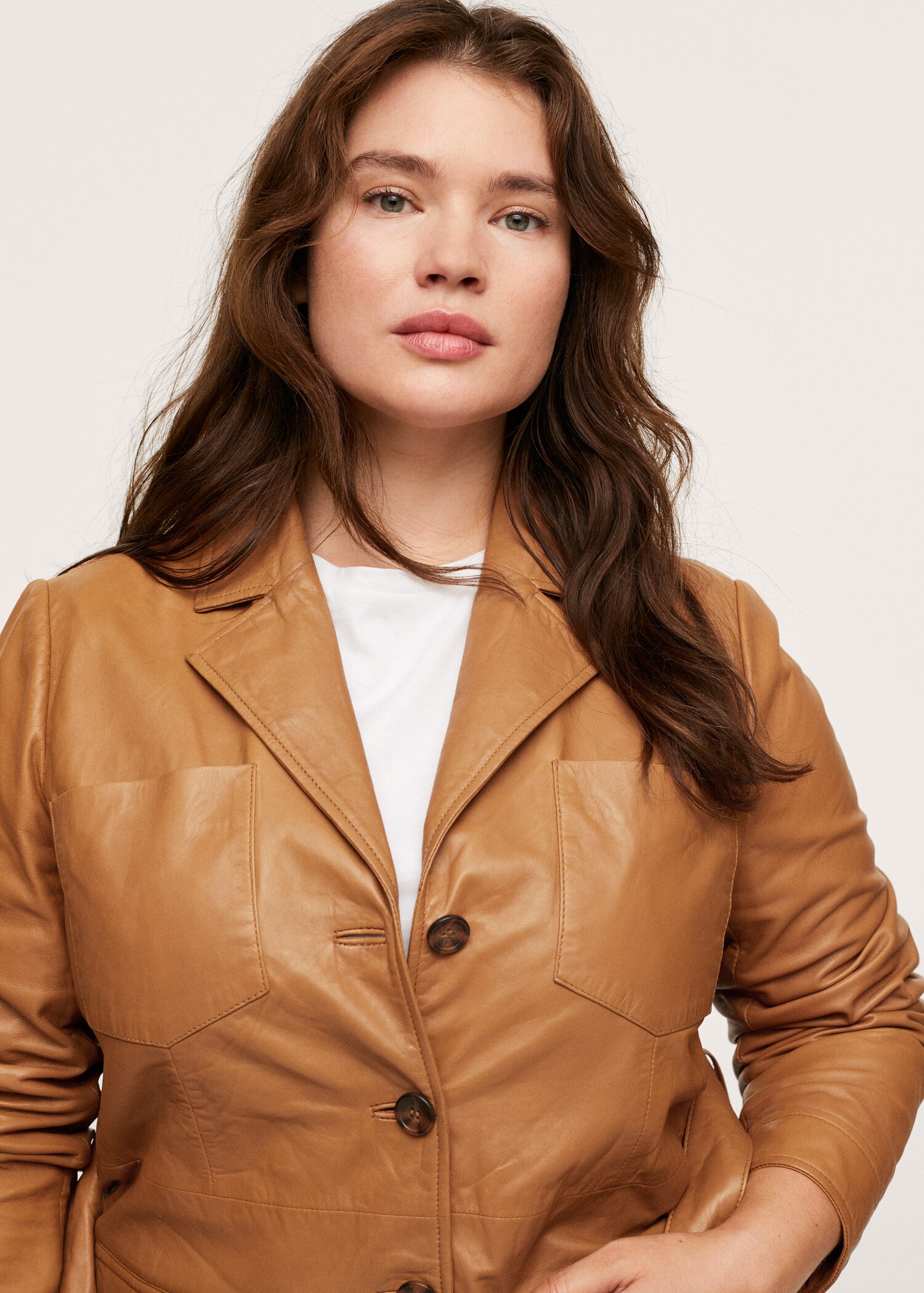 Belt leather jacket - Details of the article 2
