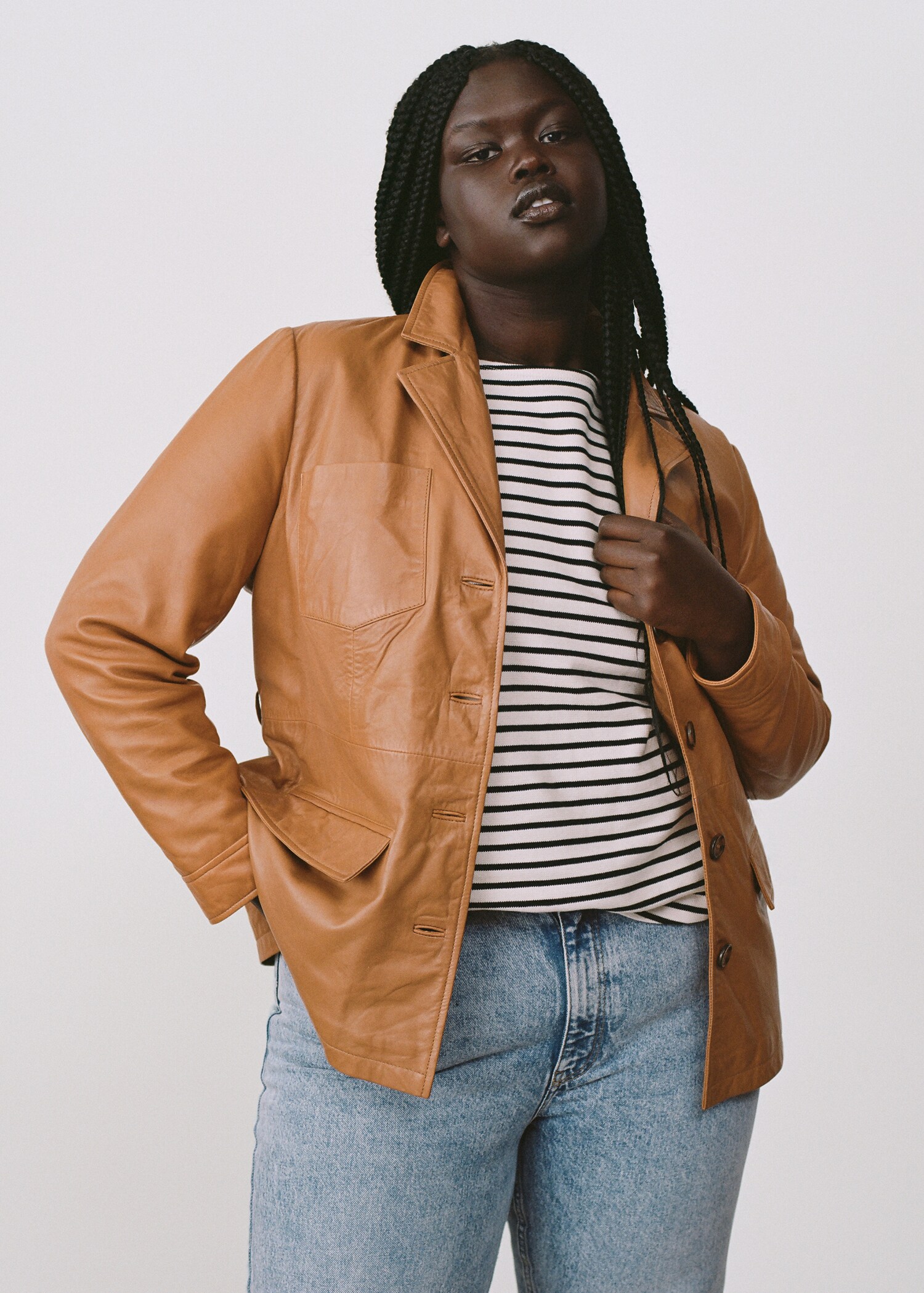 Belt leather jacket - Details of the article 5