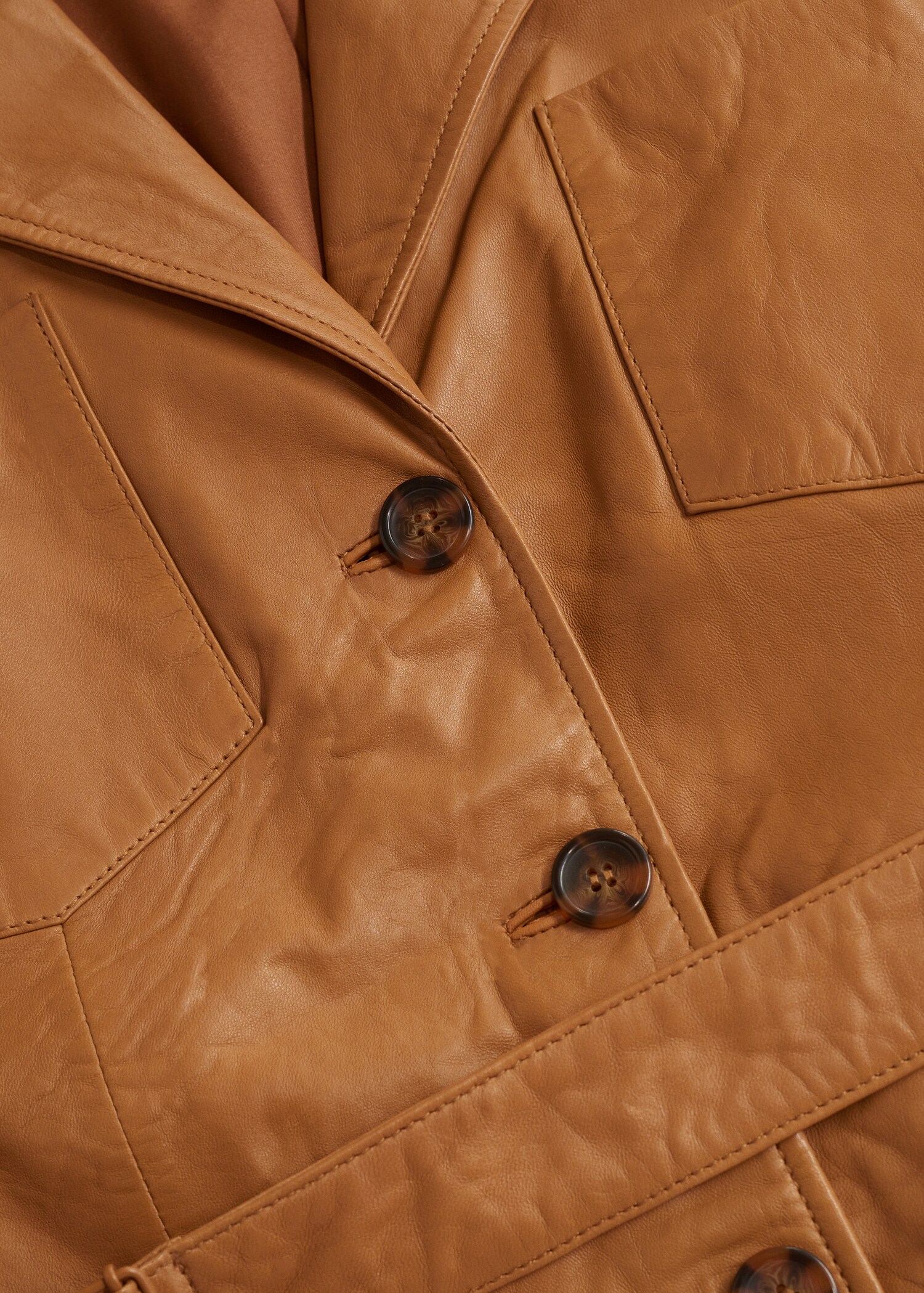 Belt leather jacket - Details of the article 8
