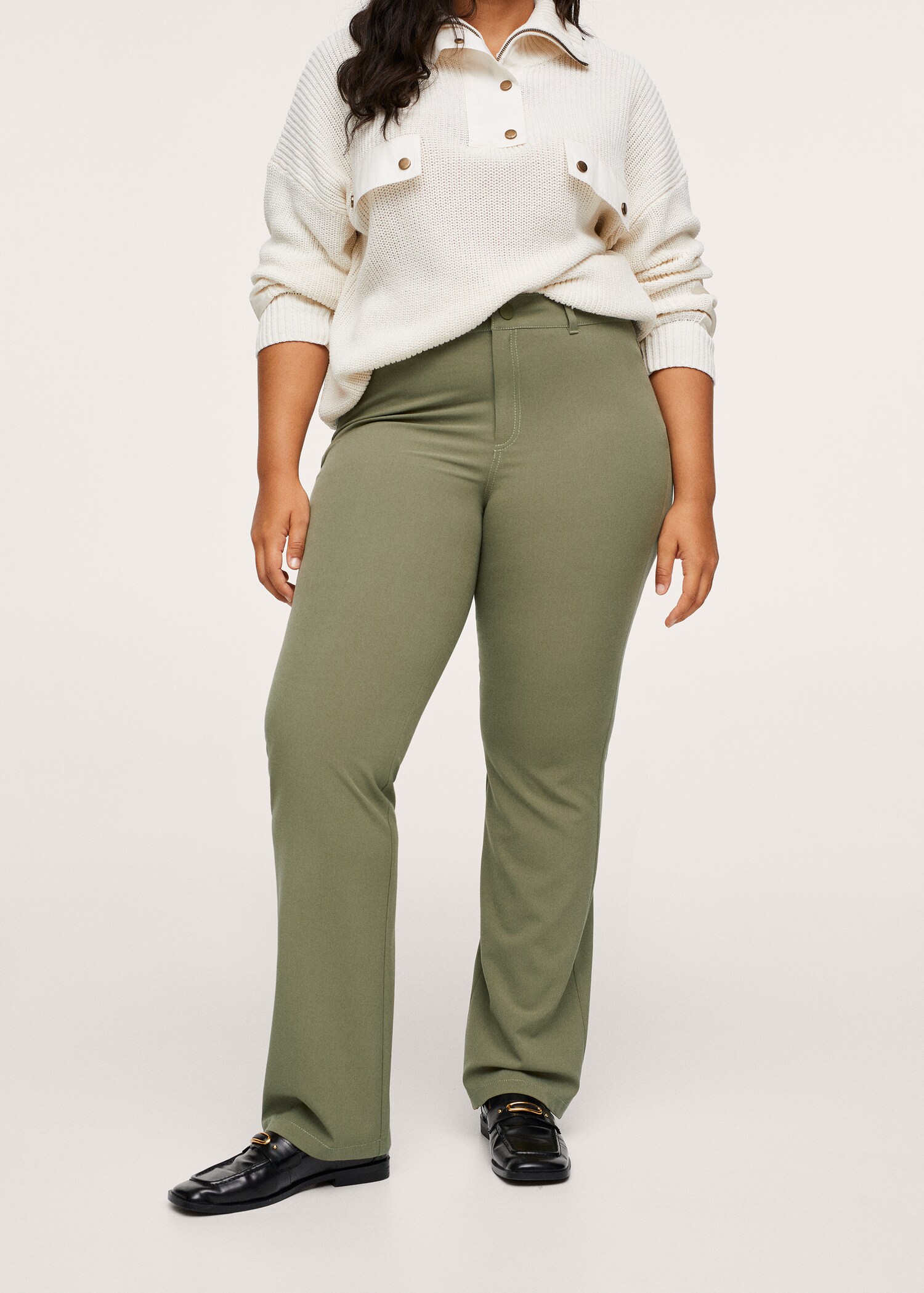 Straight trousers - Medium plane