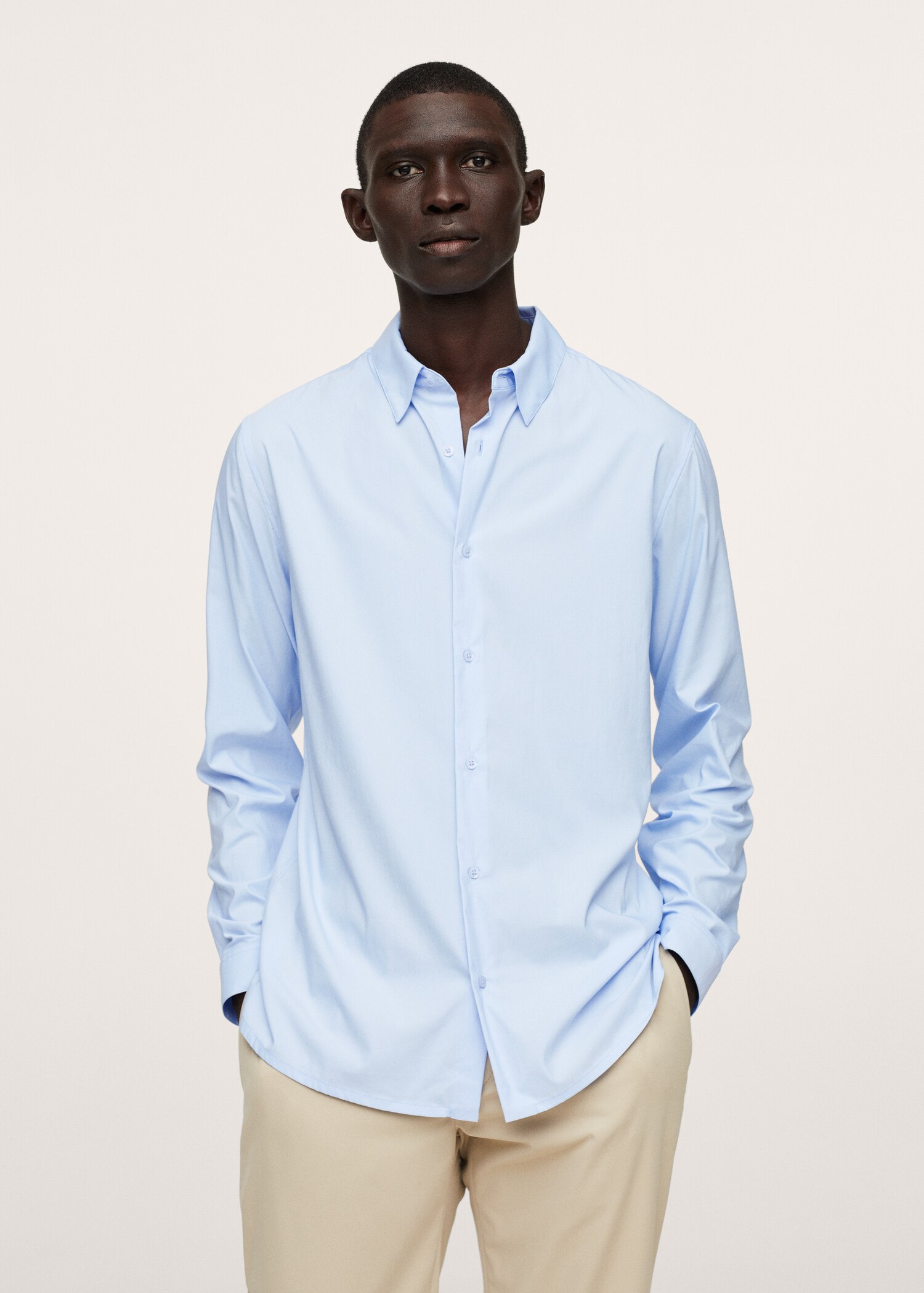 Regular-fit crease-resistant shirt - Medium plane