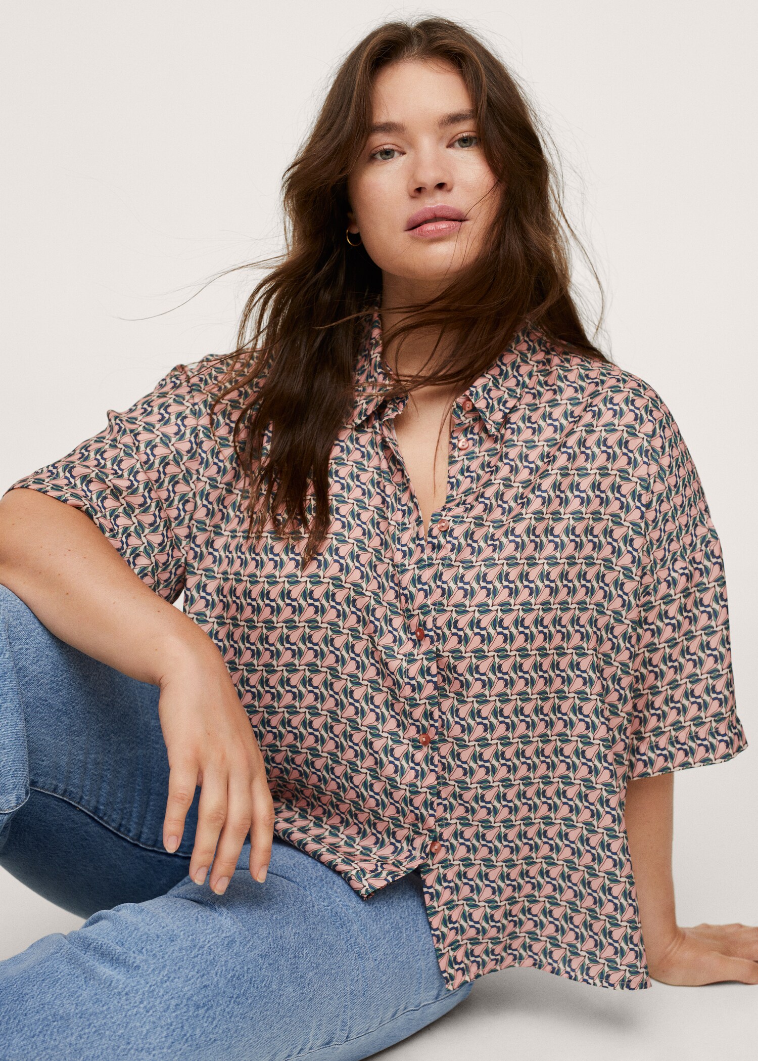 Blusa fluida estampada - Detalle del artículo 2